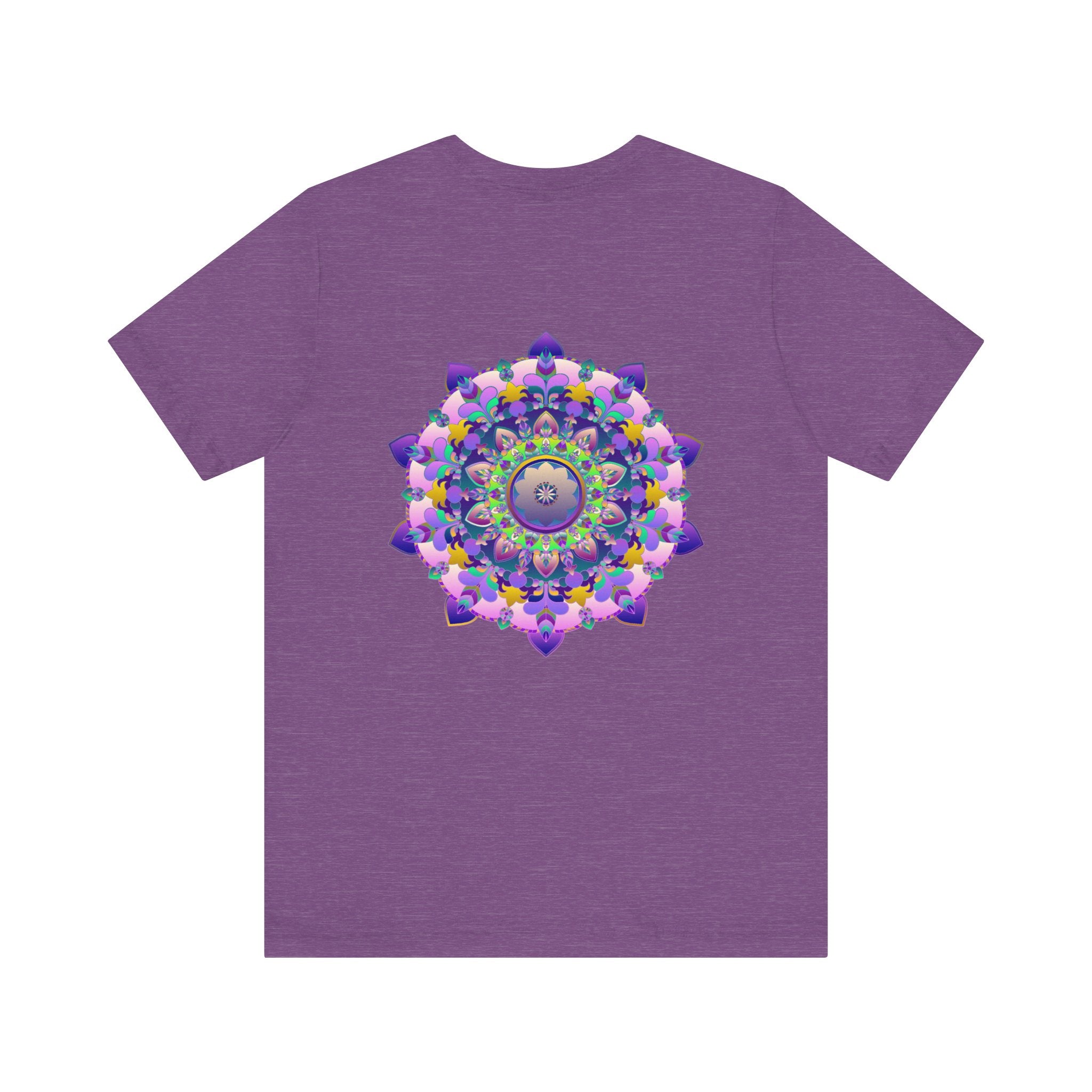 Vibrant Mandala T-Shirt featuring intricate spiritual design for peace and harmony