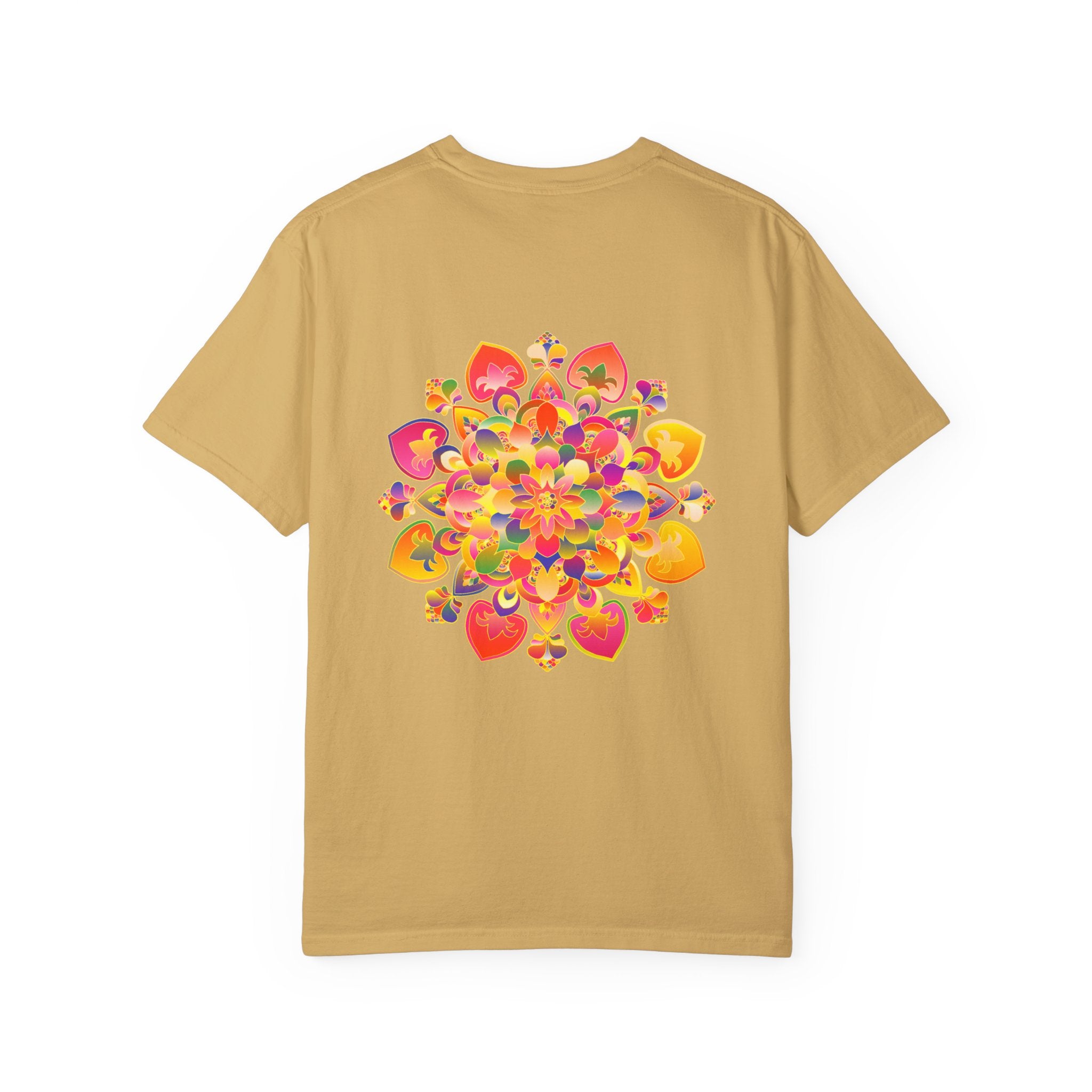 Hand-Drawn Mandala T-Shirt featuring a colorful and detailed design