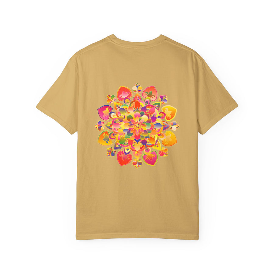 Hand-Drawn Mandala T-Shirt featuring a colorful and detailed design