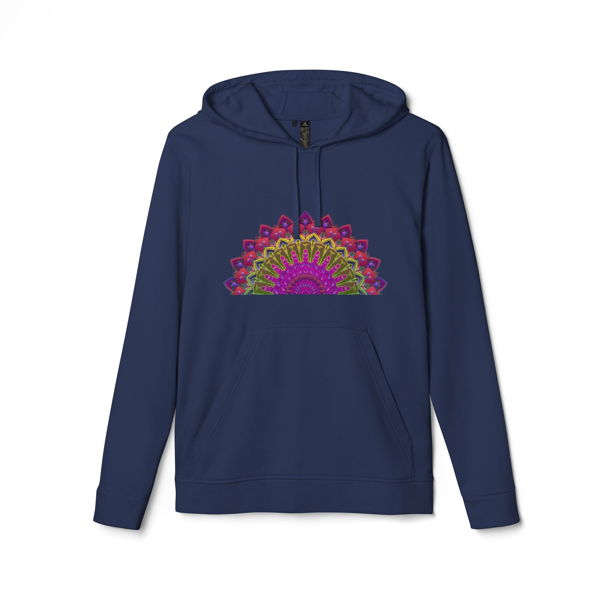 Detailed shot of the soft fleece material of the Blululi Adidas Mandala Fleece Hoodie