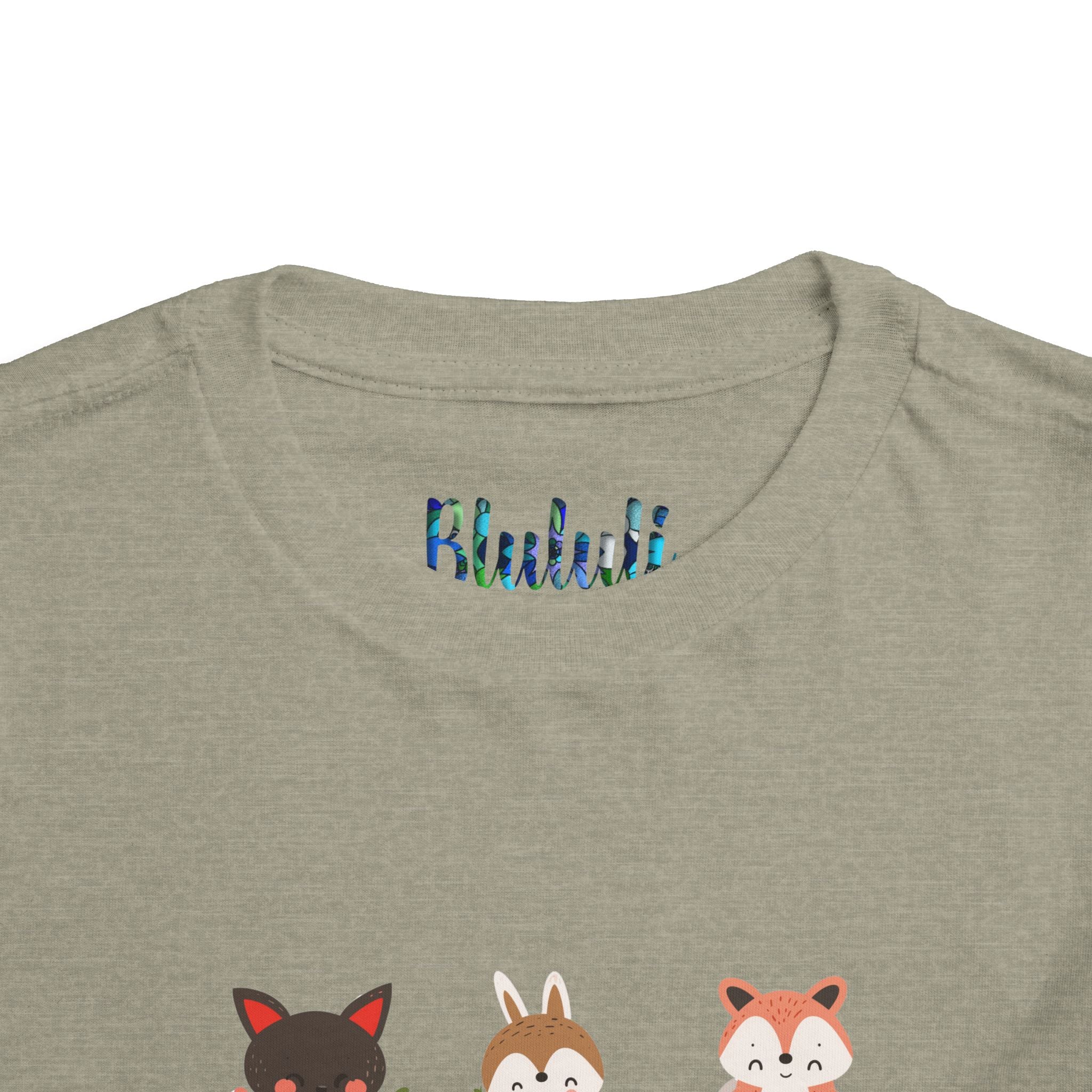 Animal Love Toddler Tee, Cute Cartoon Animals T-Shirt for Kids