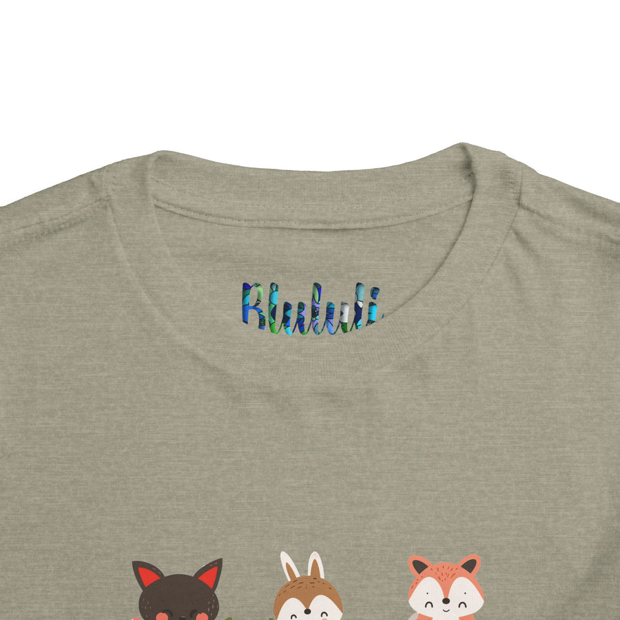 Animal Love Toddler Tee, Cute Cartoon Animals T-Shirt for Kids