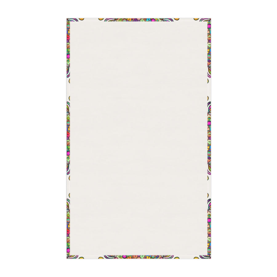 Intricate Mandala Design Cotton Tea Towels for Lively Kitchens