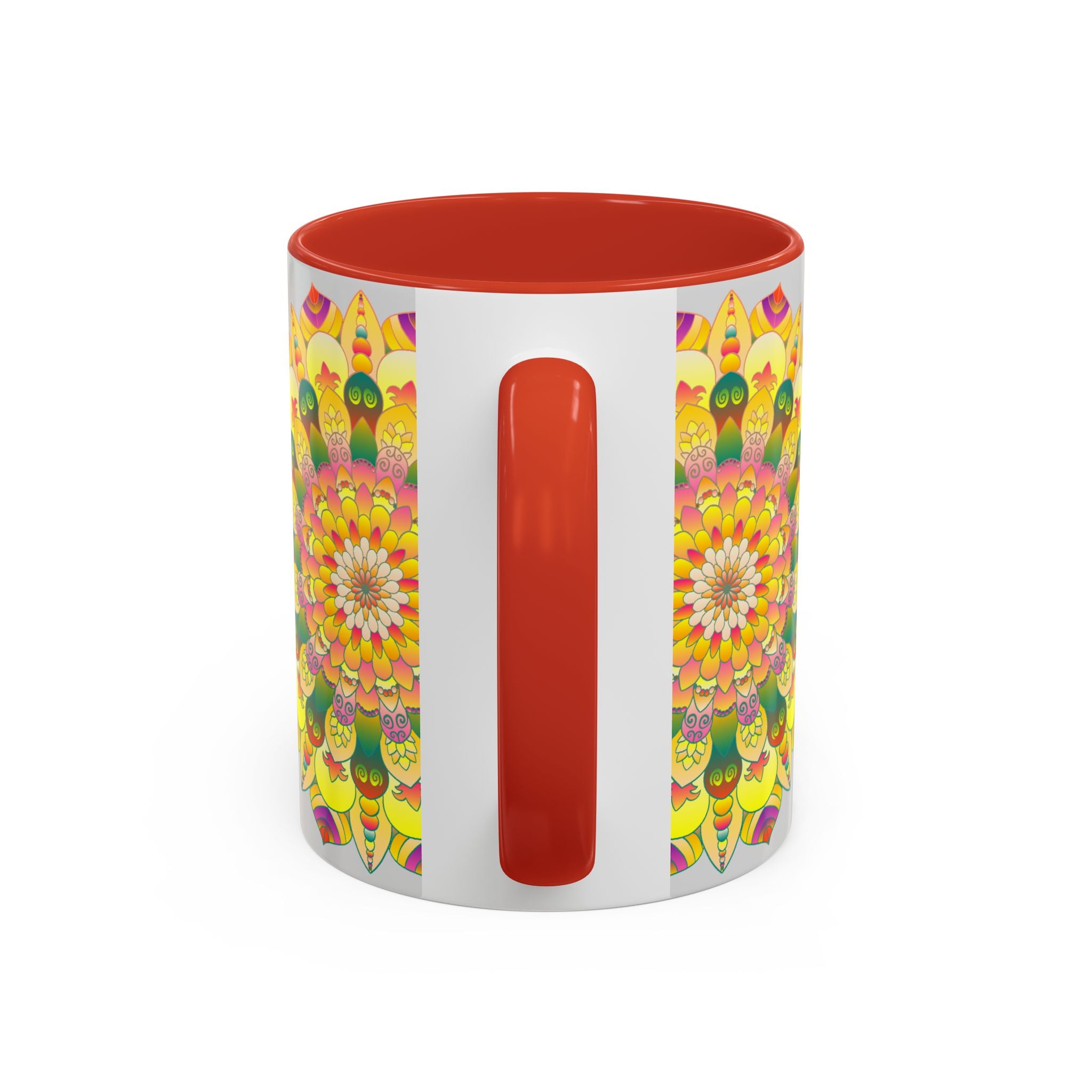 Elegant coffee mug featuring a captivating and intricate mandala design