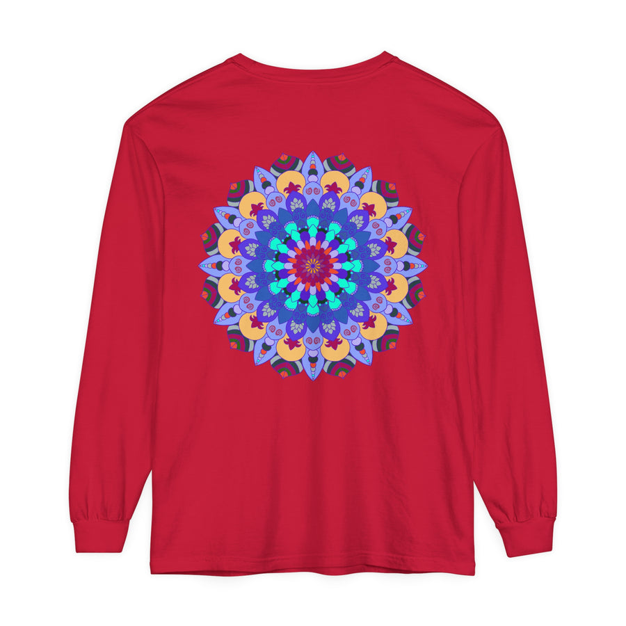 Long Sleeve T-Shirt featuring a beautiful and colorful mandala design