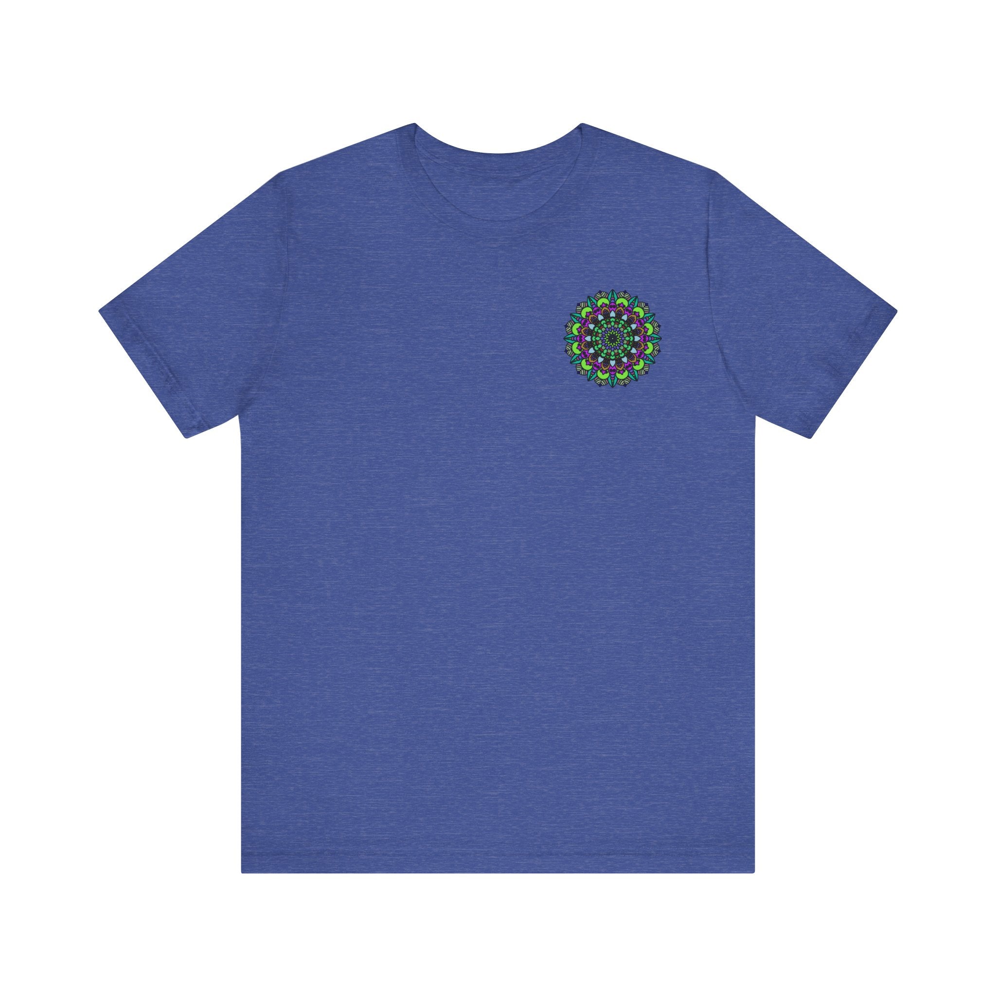 Beautiful black and white mandala peace tee promoting spiritual harmony and inner peace