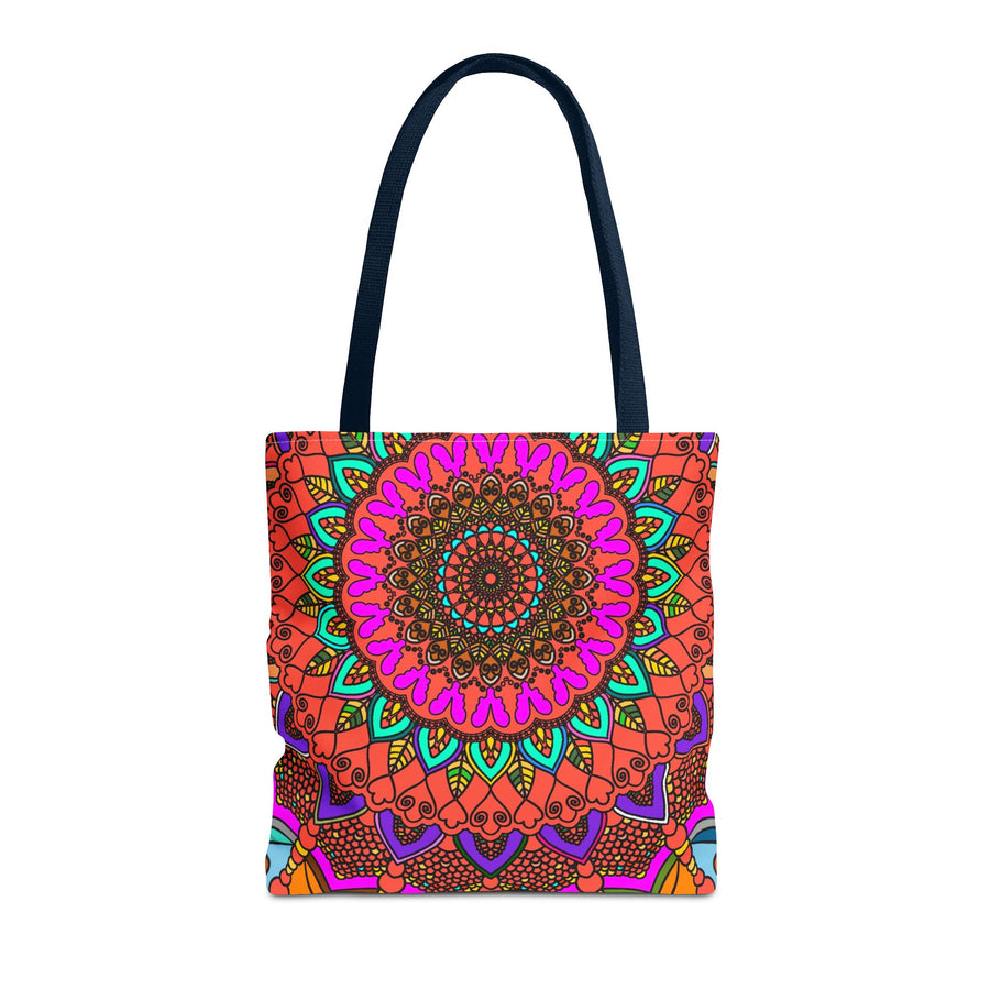 Colorful Mandala Tote Bag – Boho Psychedelic All-Over Print