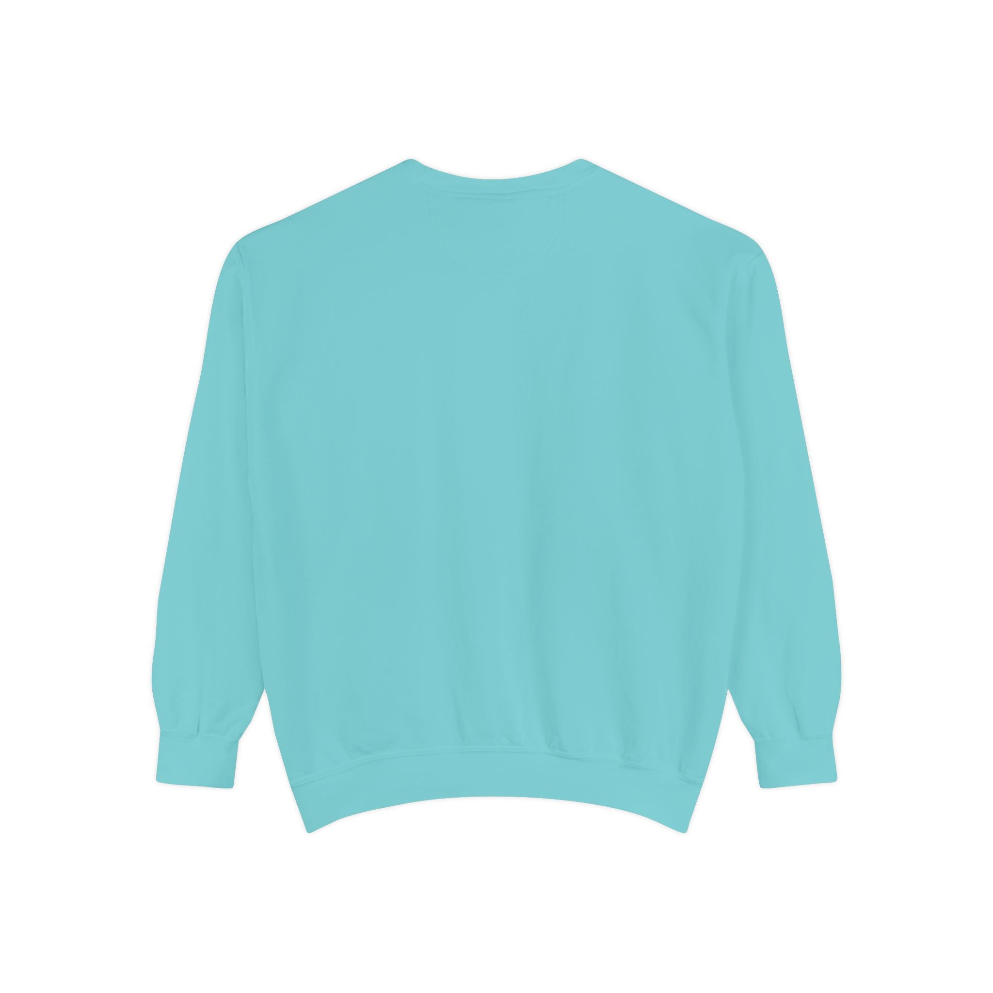 Intricate Blue & Green Mandala Sweatshirt - A cozy, vibrant sweatshirt with a detailed mandala design in shades of blue and green