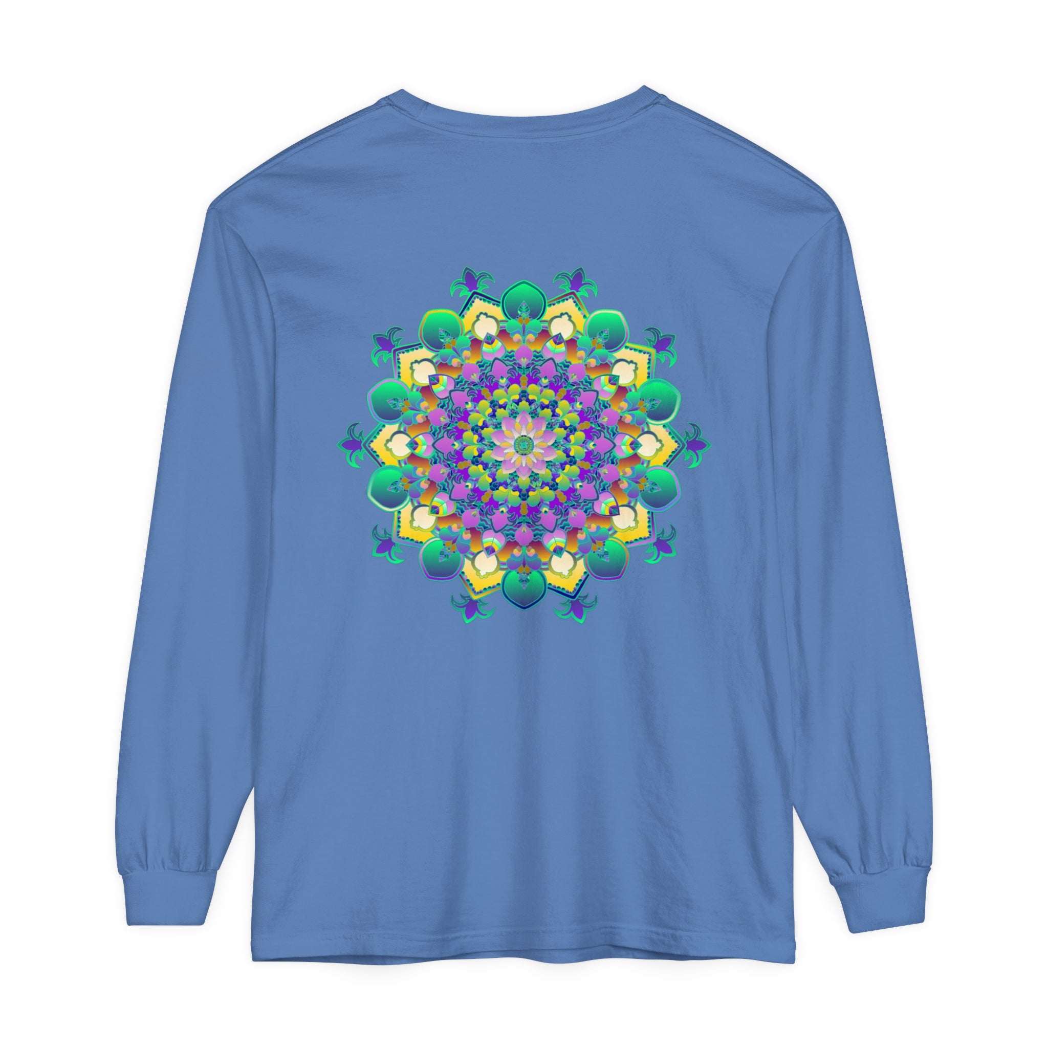 Beautiful and detailed mandala design long sleeve t-shirt for women