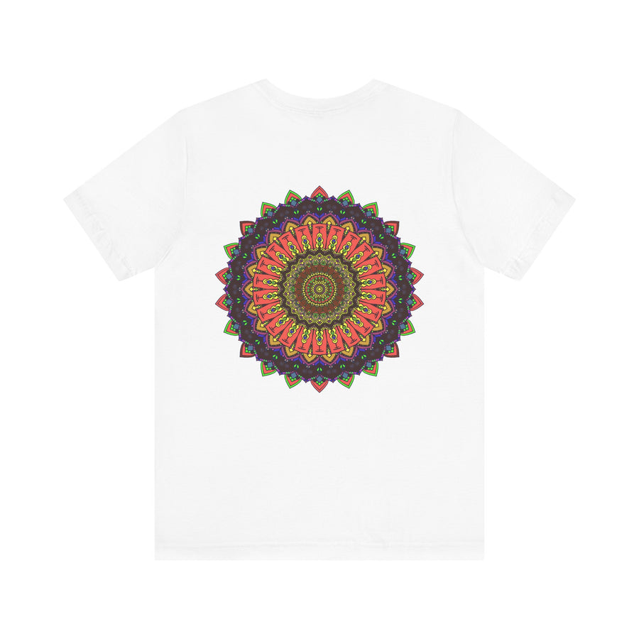 Colorful mandala tee for spreading positive energy and tranquility