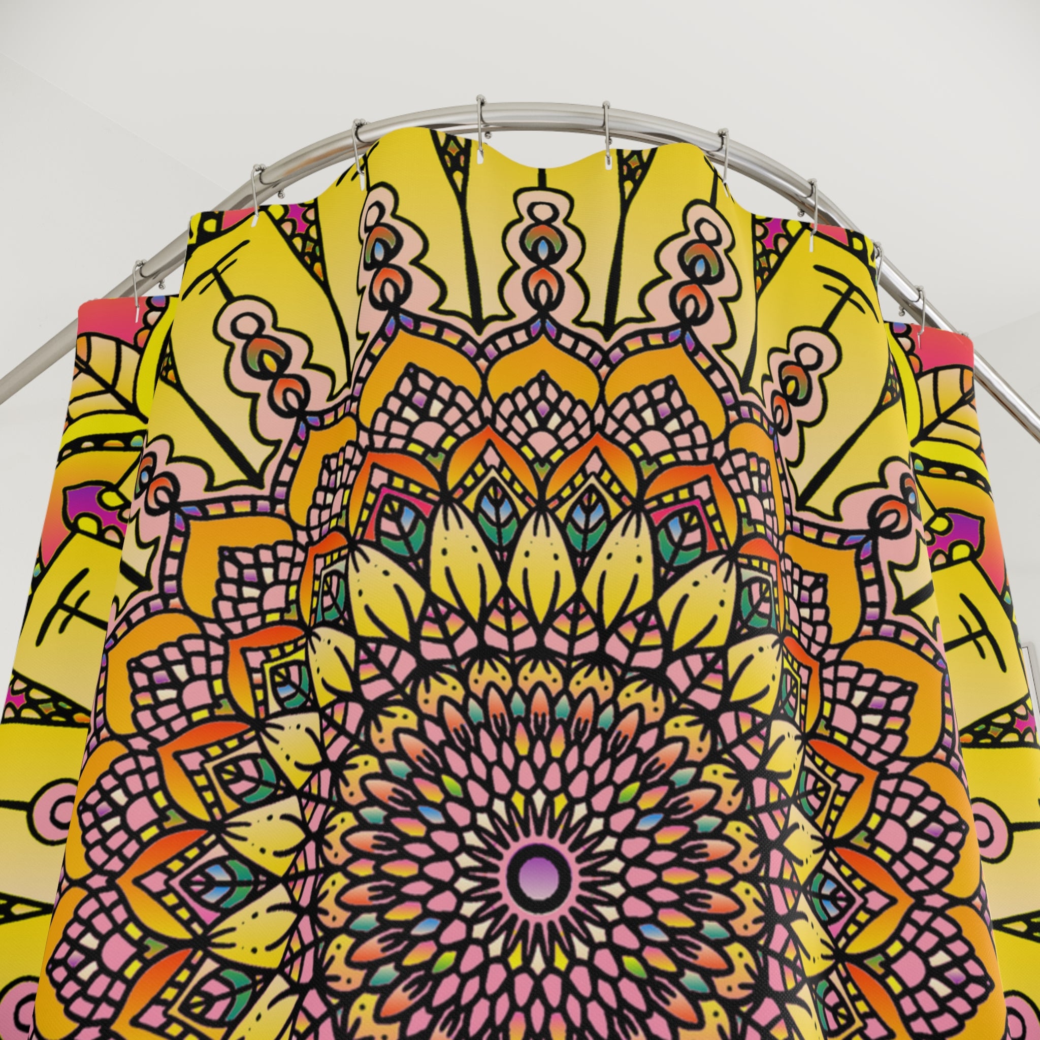 Solar Mandala Shower Curtain