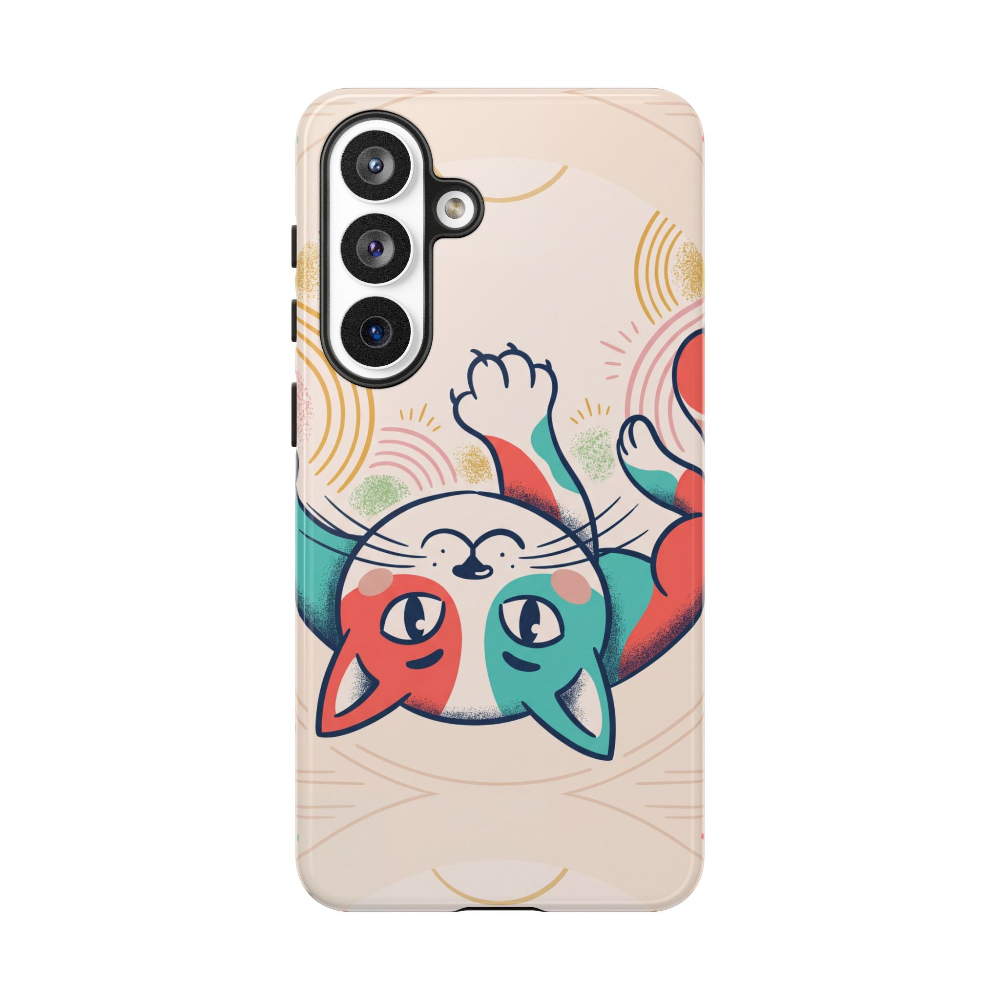 Phone Case — Cute Retro Calico Cat Protective Cover