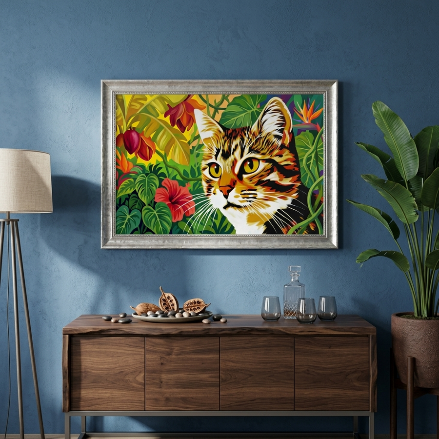 Cat Jungle Poster - Orizzontale