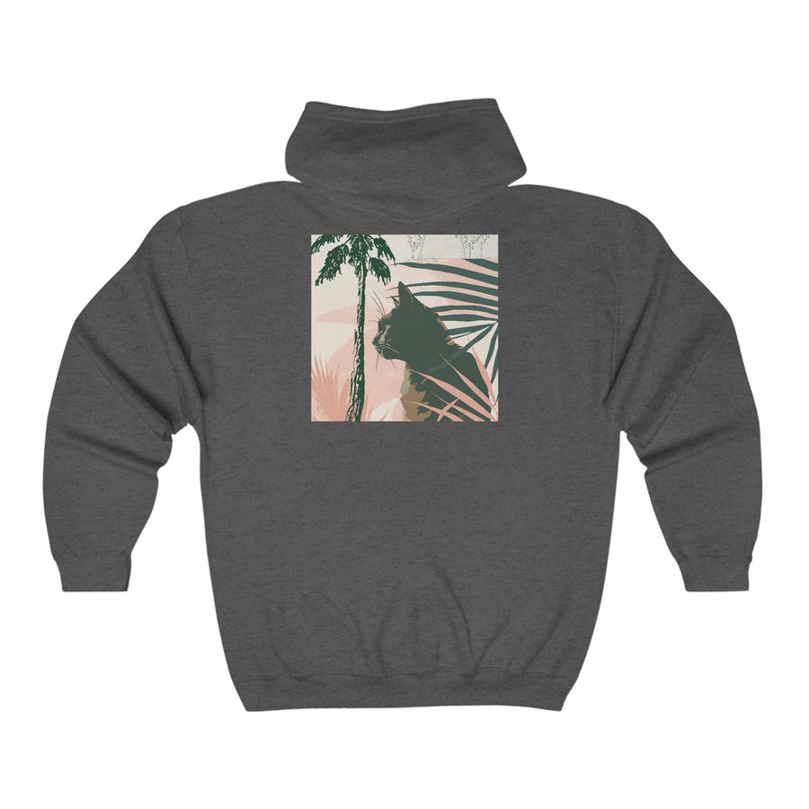 Black Cat Jungle Hoodie Hoodie - Blululi