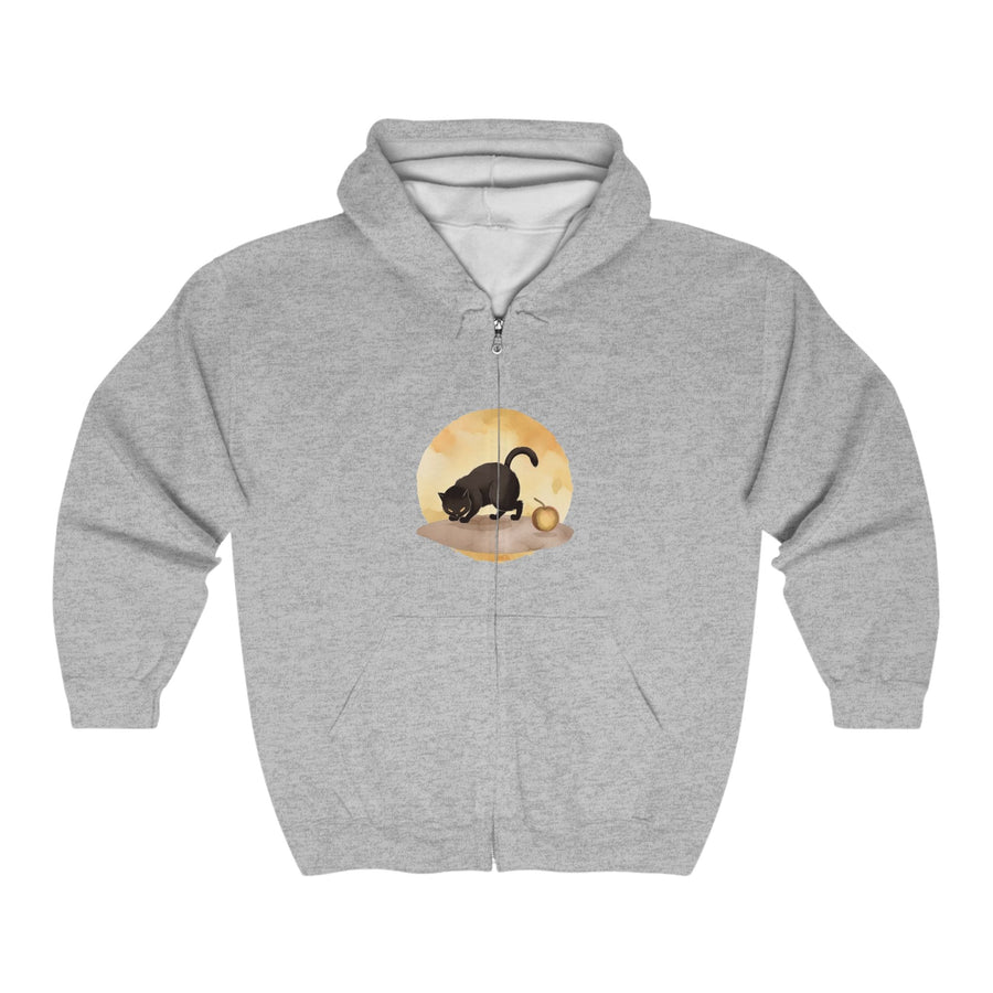 Black Cat Moonlit Hoodie - Halloween Vibes Hoodie - Blululi