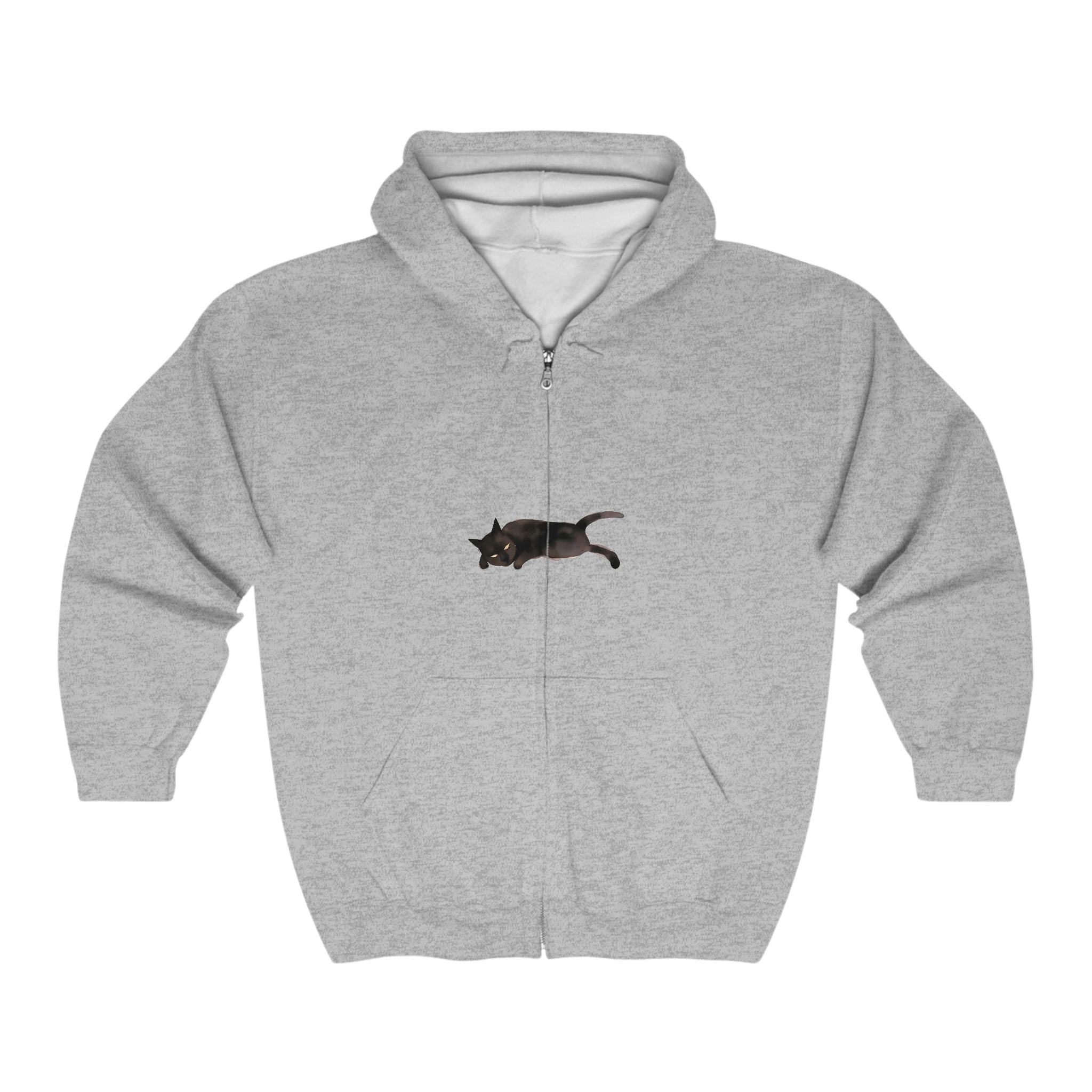 Black Cat Slumber Hoodie - Cozy & Stylish Hoodie - Blululi