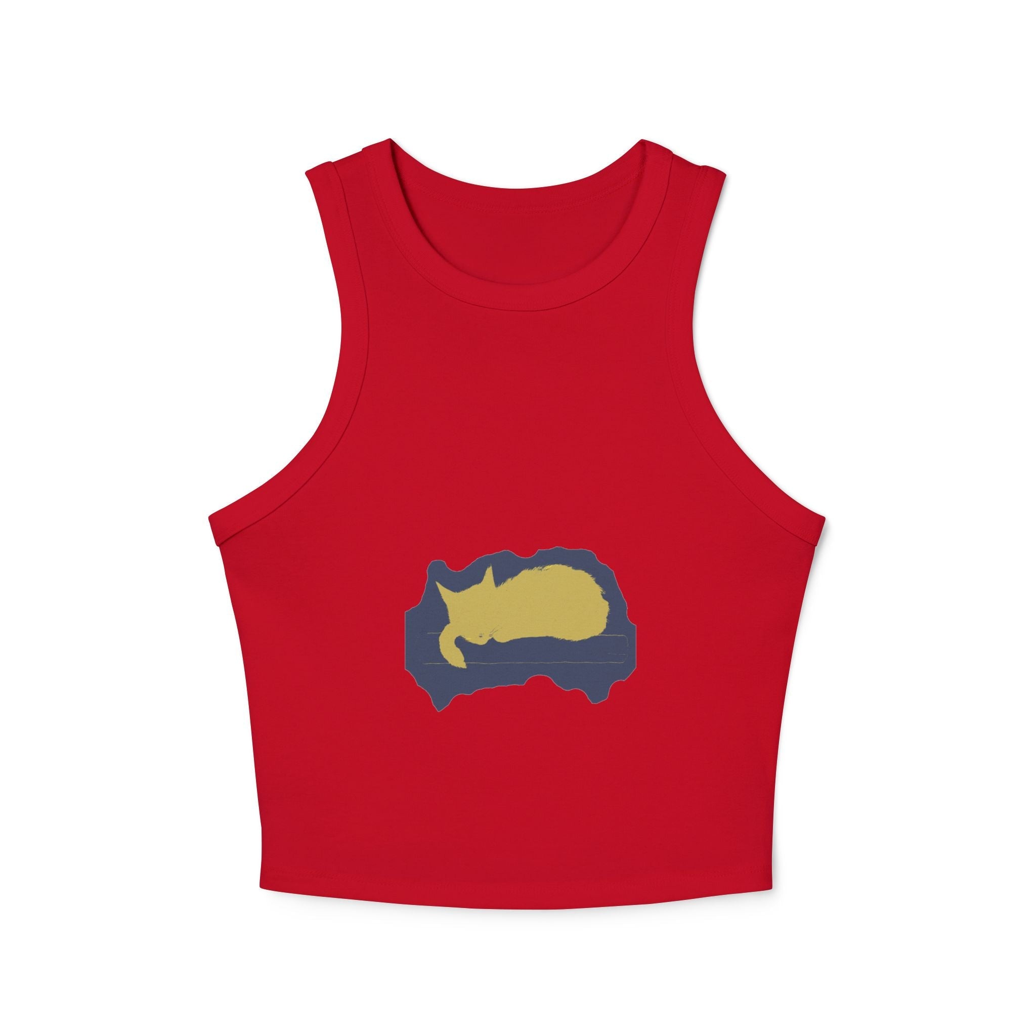 Black Cat Watercolor Racerback Tank Top - Sleep Tight! Tank Top - Blululi