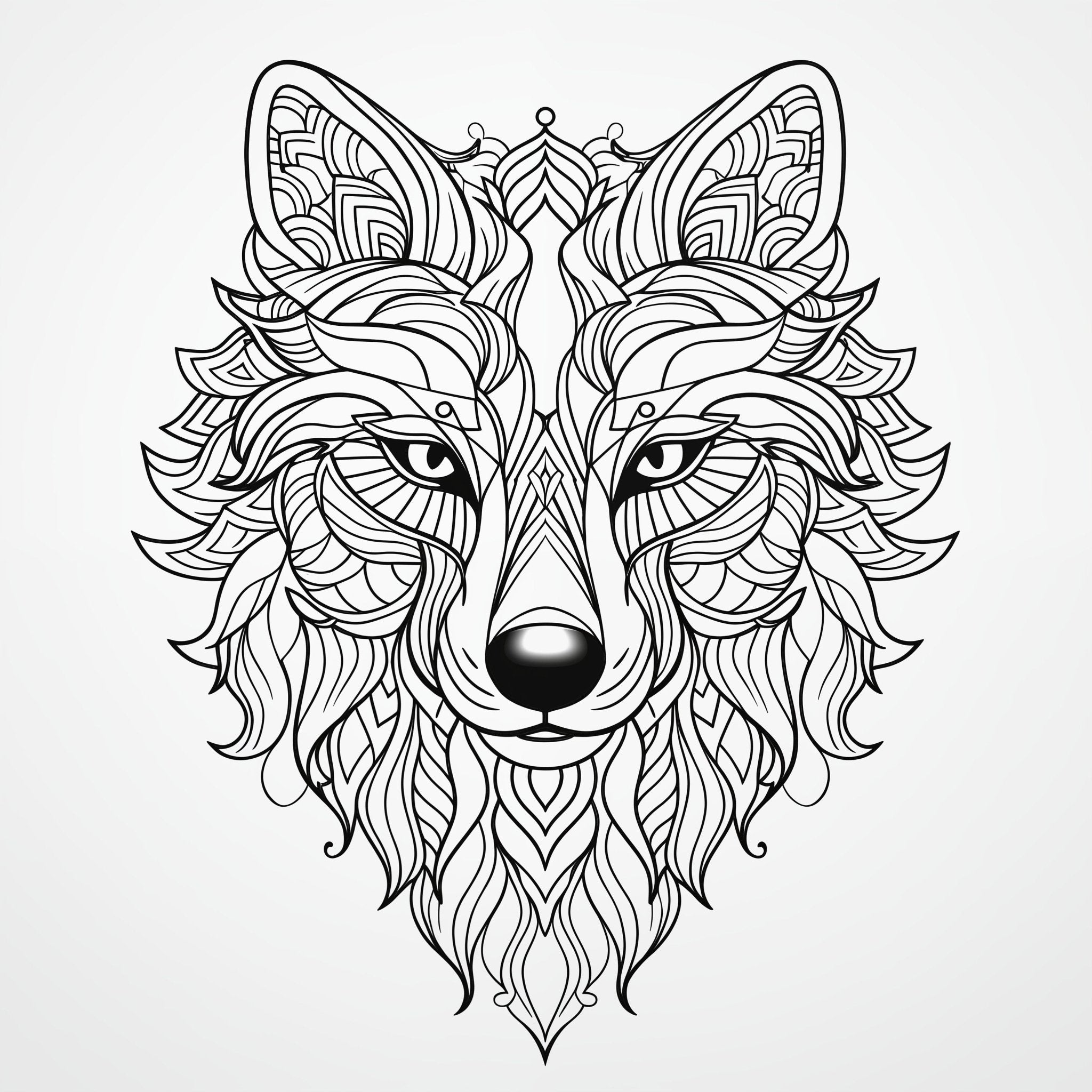 Blululi Mandala Art Animals Coloring Pages - 30 Unique Designs digital download - Blululi