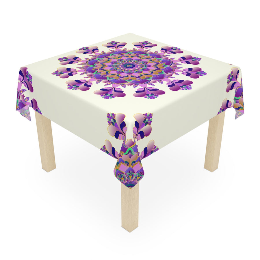 Bohemian Mandala Tablecloth - Ivory Home Decor - Blululi