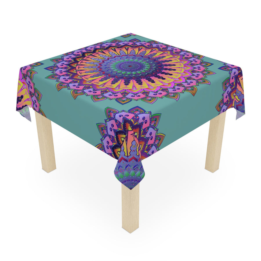 Bohemian Mandala Tablecloth - Sage Green Home Decor - Blululi