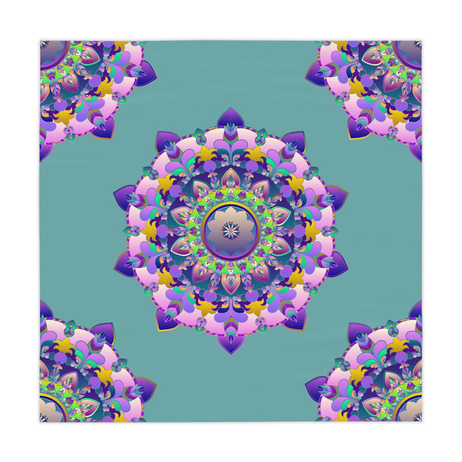 Bohemian Mandala Tablecloth - Sage Green Home Decor - Blululi