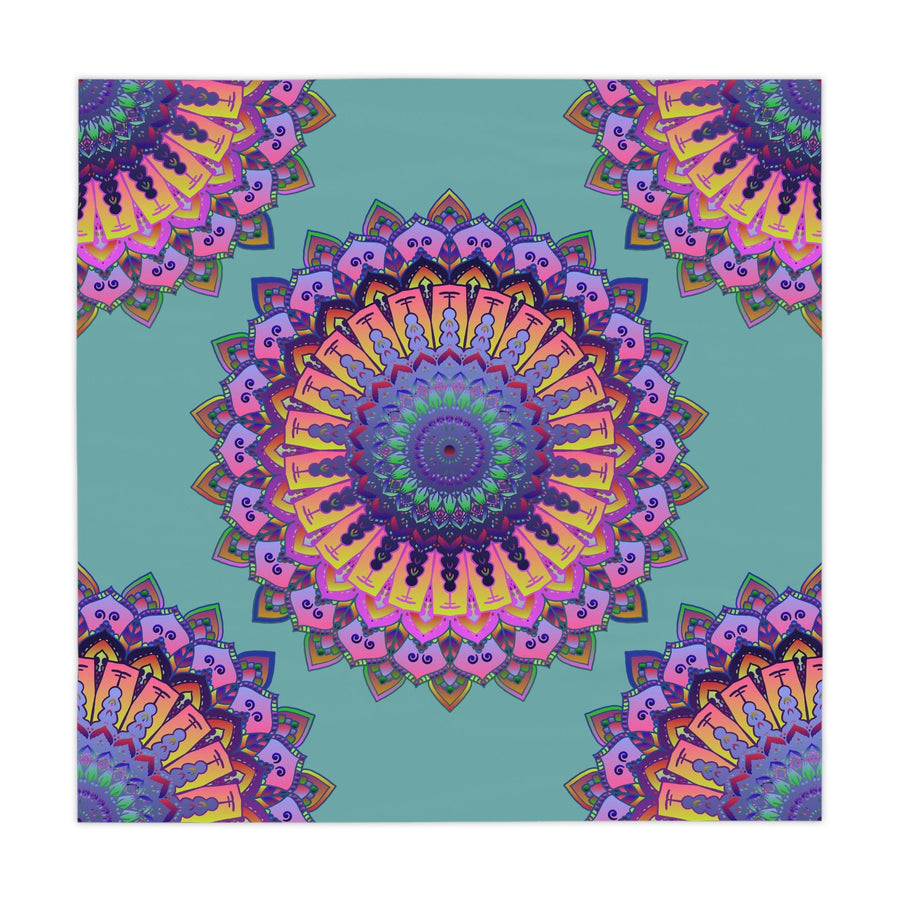 Bohemian Mandala Tablecloth - Sage Green Home Decor - Blululi