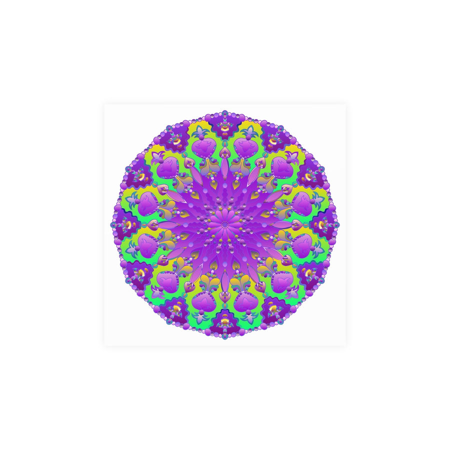 Colorful Mandala Art Poster - Intricate Design Poster - Blululi