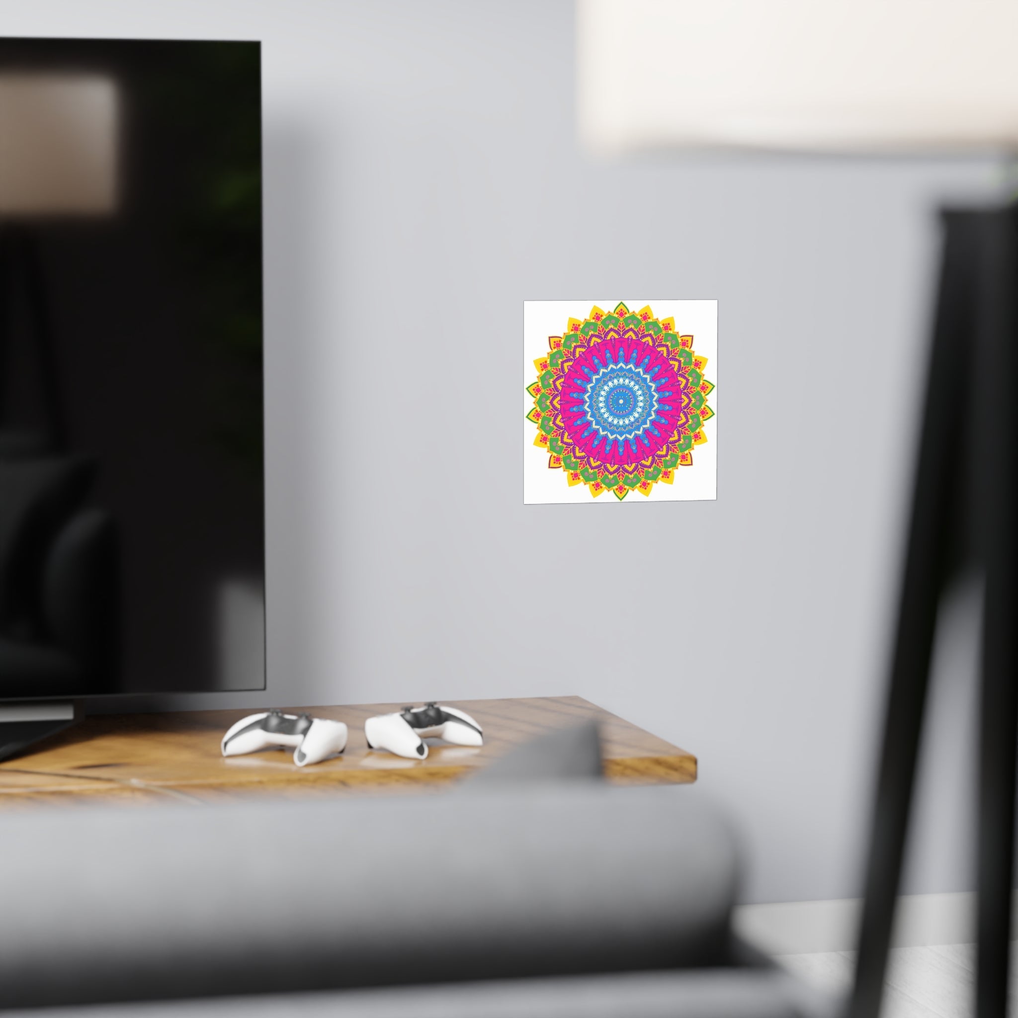 Colorful Mandala Art Print - Boho Home Decor Poster - Blululi