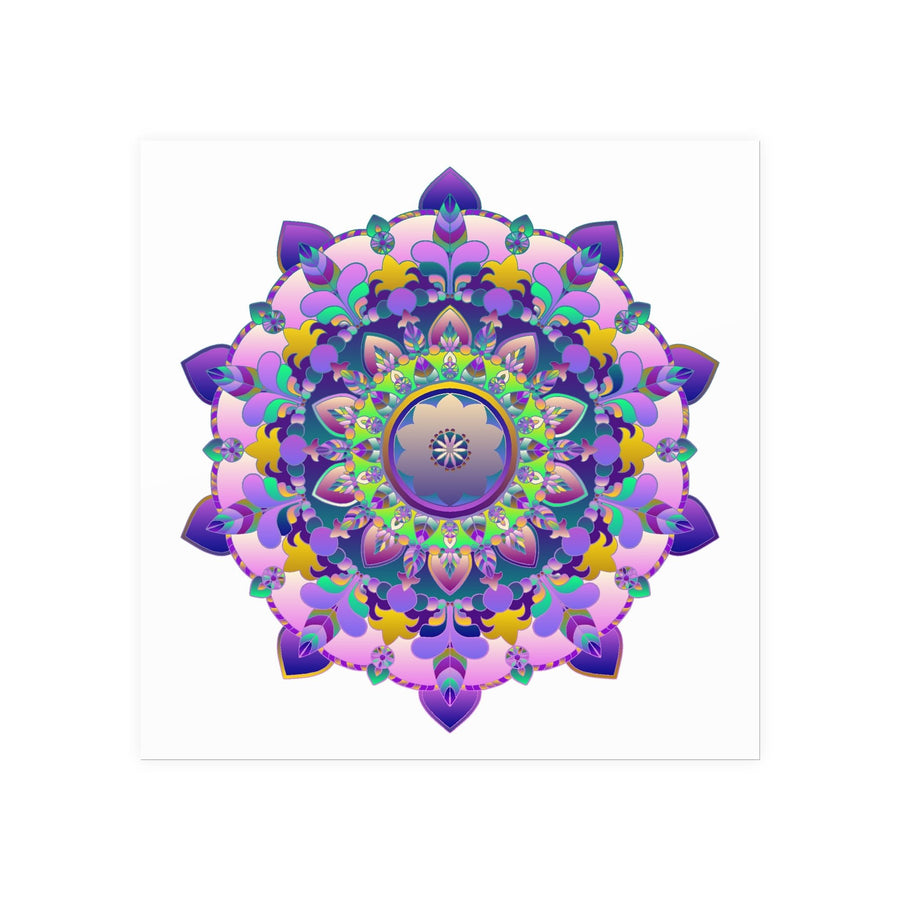 Colorful Mandala Art Print - Boho Wall Decor Poster - Blululi