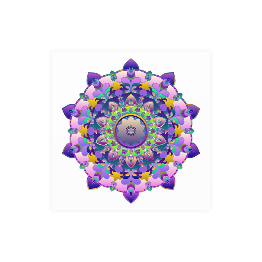 Colorful Mandala Art Print - Boho Wall Decor Poster - Blululi