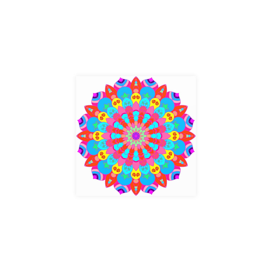 Colorful Mandala Art Print - Intricate Design Poster - Blululi