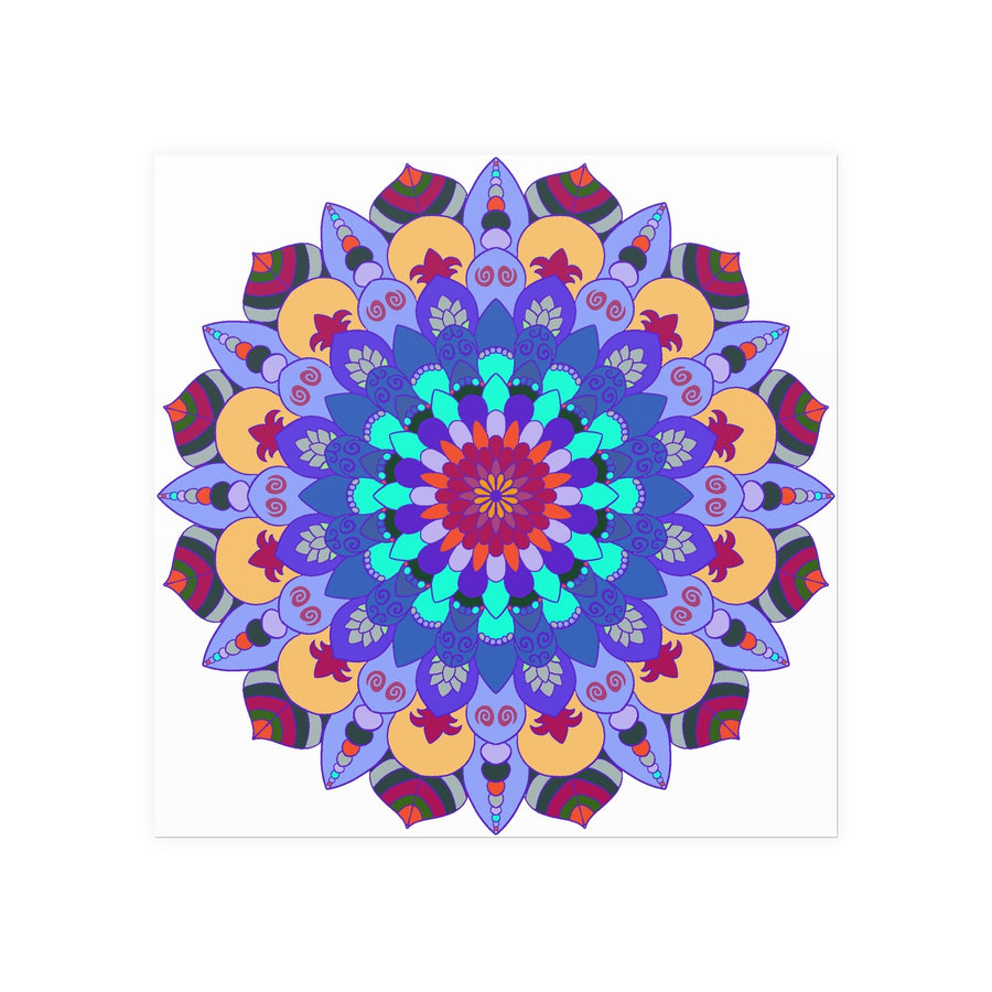 Colorful Mandala Art Print - Spiritual Decor Poster - Blululi