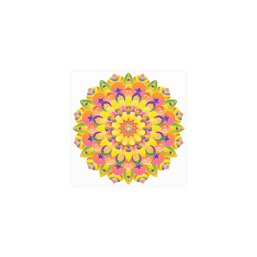 Colorful Mandala Poster - Abstract Art Print Poster - Blululi