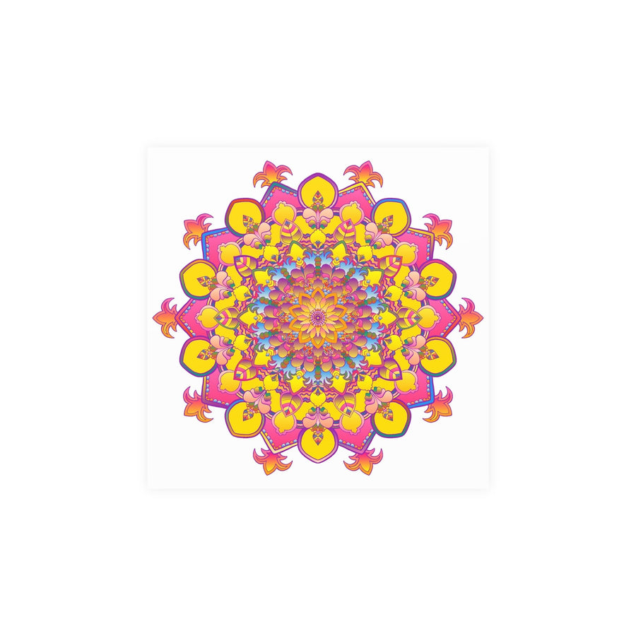 Colorful Mandala Poster - Intricate Art Print Poster - Blululi