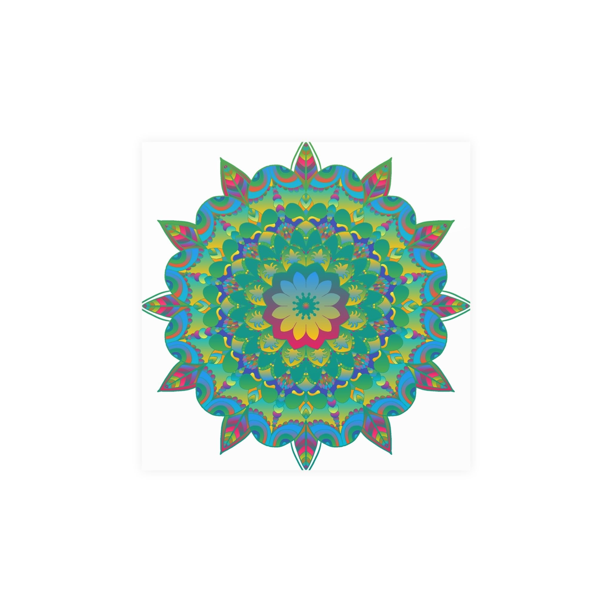 Colorful Mandala Poster - Intricate Art Print Poster - Blululi