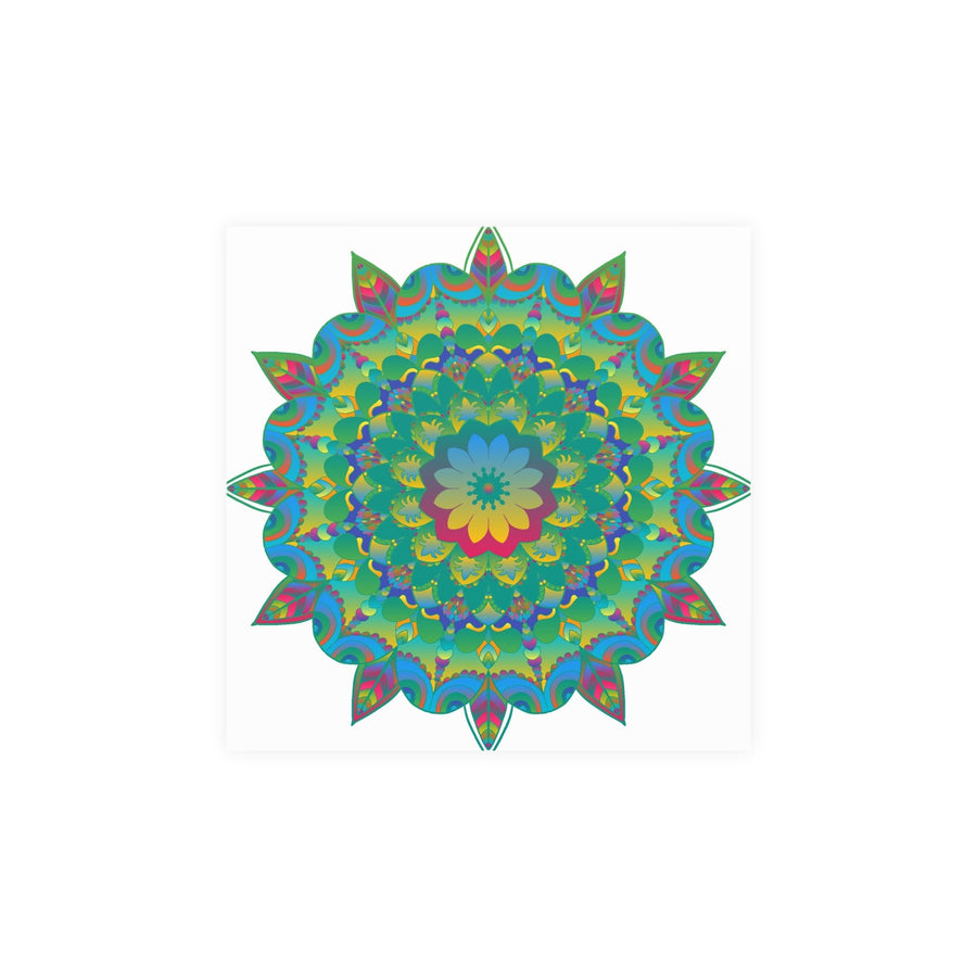Colorful Mandala Poster - Intricate Art Print Poster - Blululi