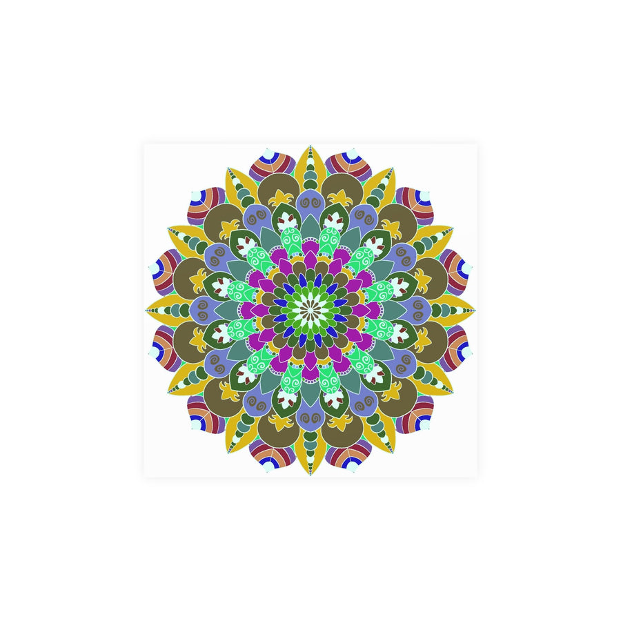 Colorful Mandala Poster - Meditation Art Print Poster - Blululi