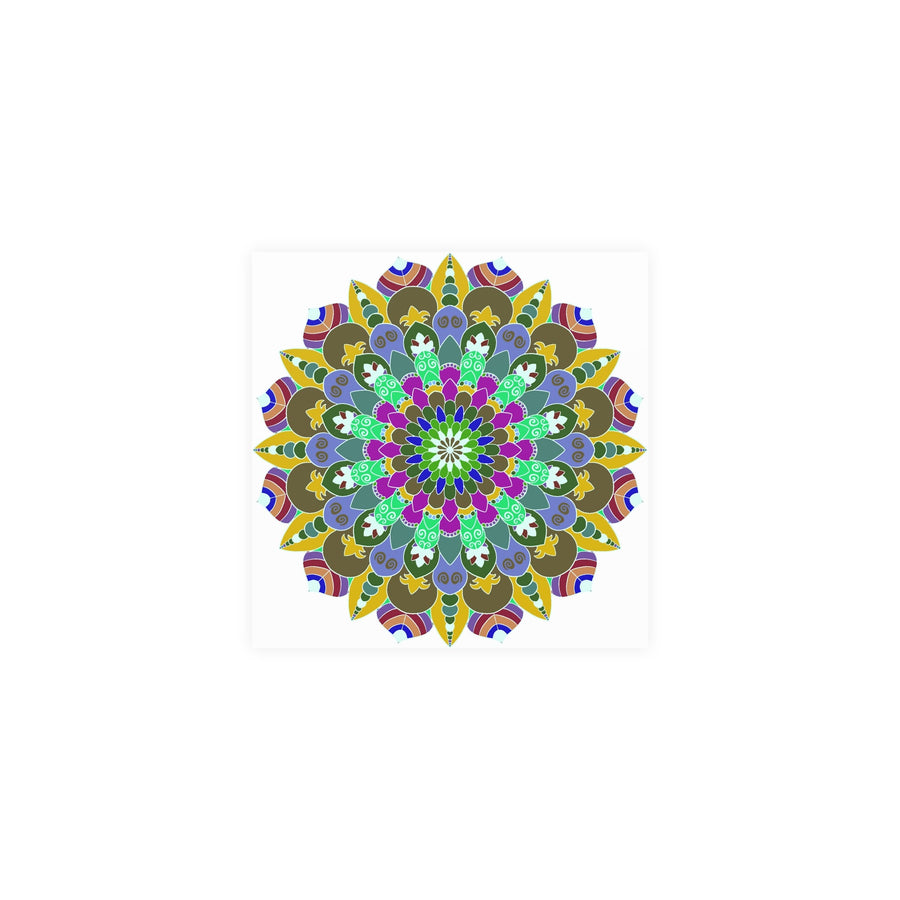 Colorful Mandala Poster - Meditation Art Print Poster - Blululi