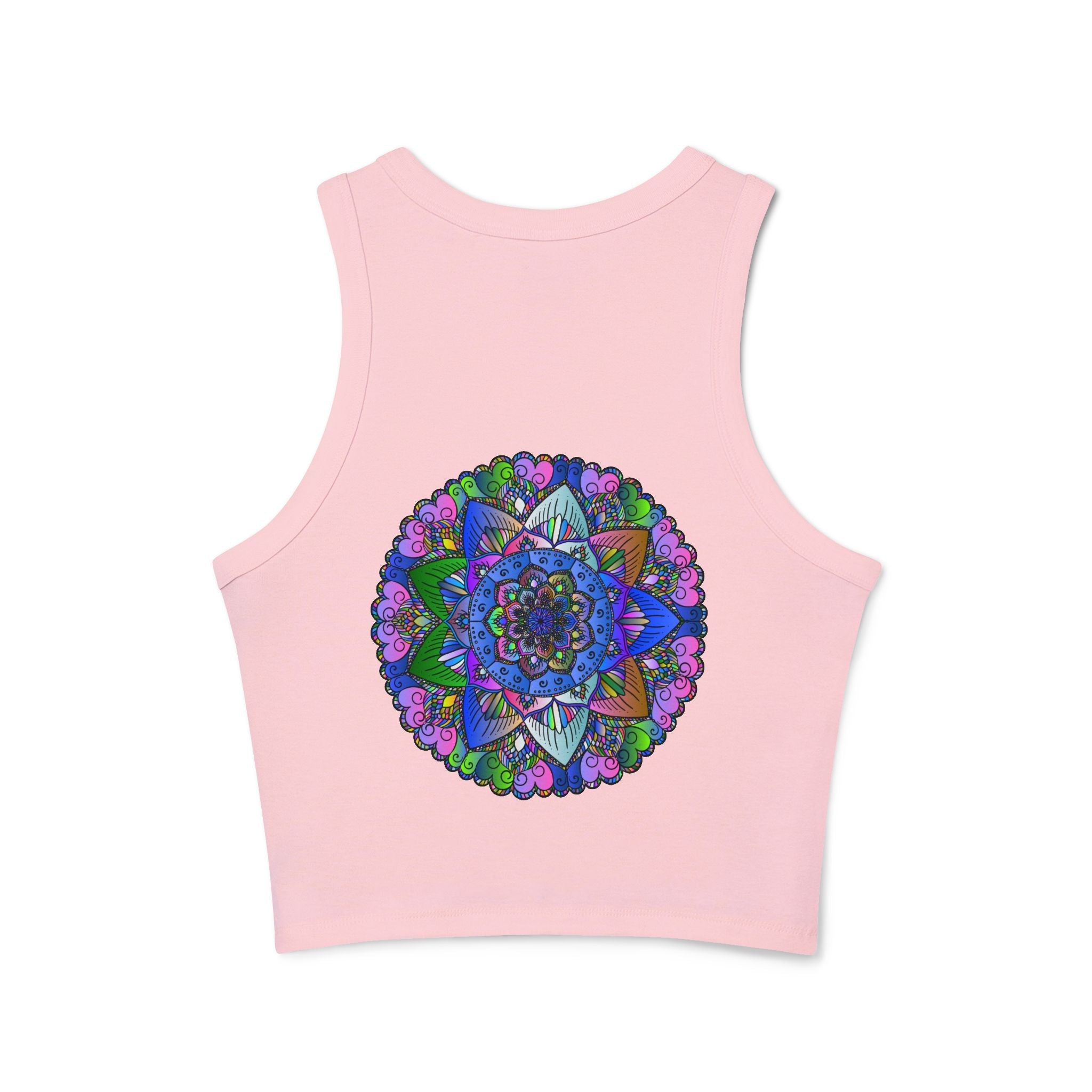 Colorful Mandala Racerback Tank Top Tank Top - Blululi