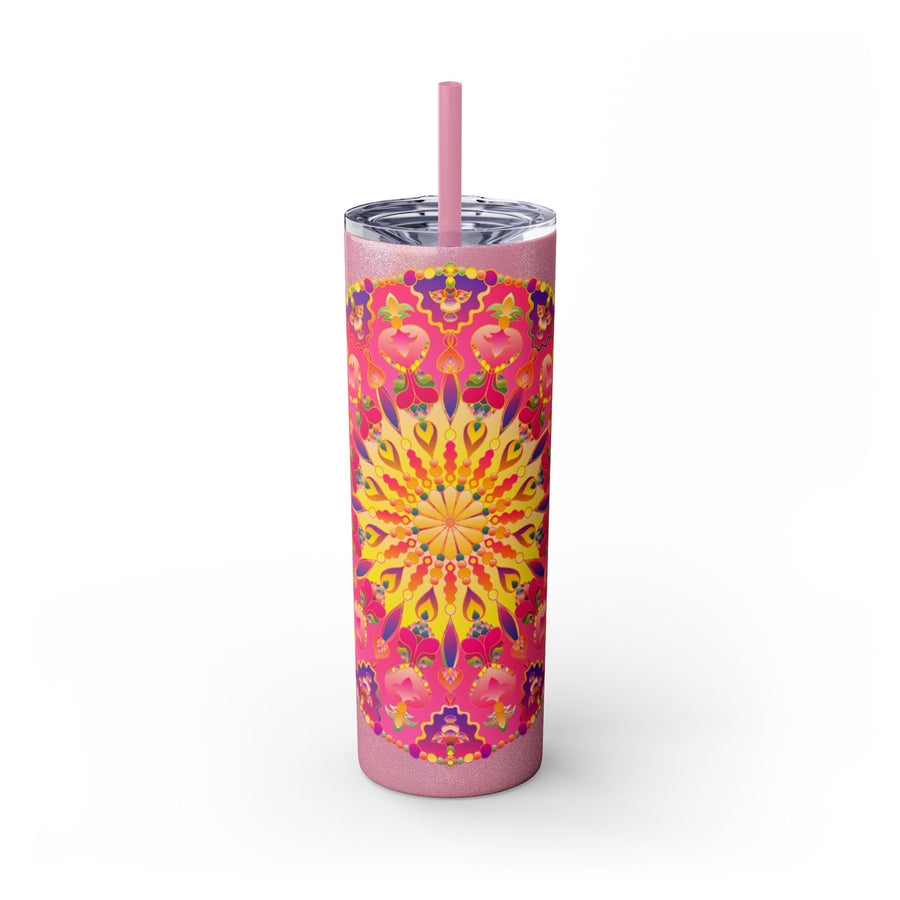 Colorful Mandala Skinny Tumbler - 20oz Mug - Blululi