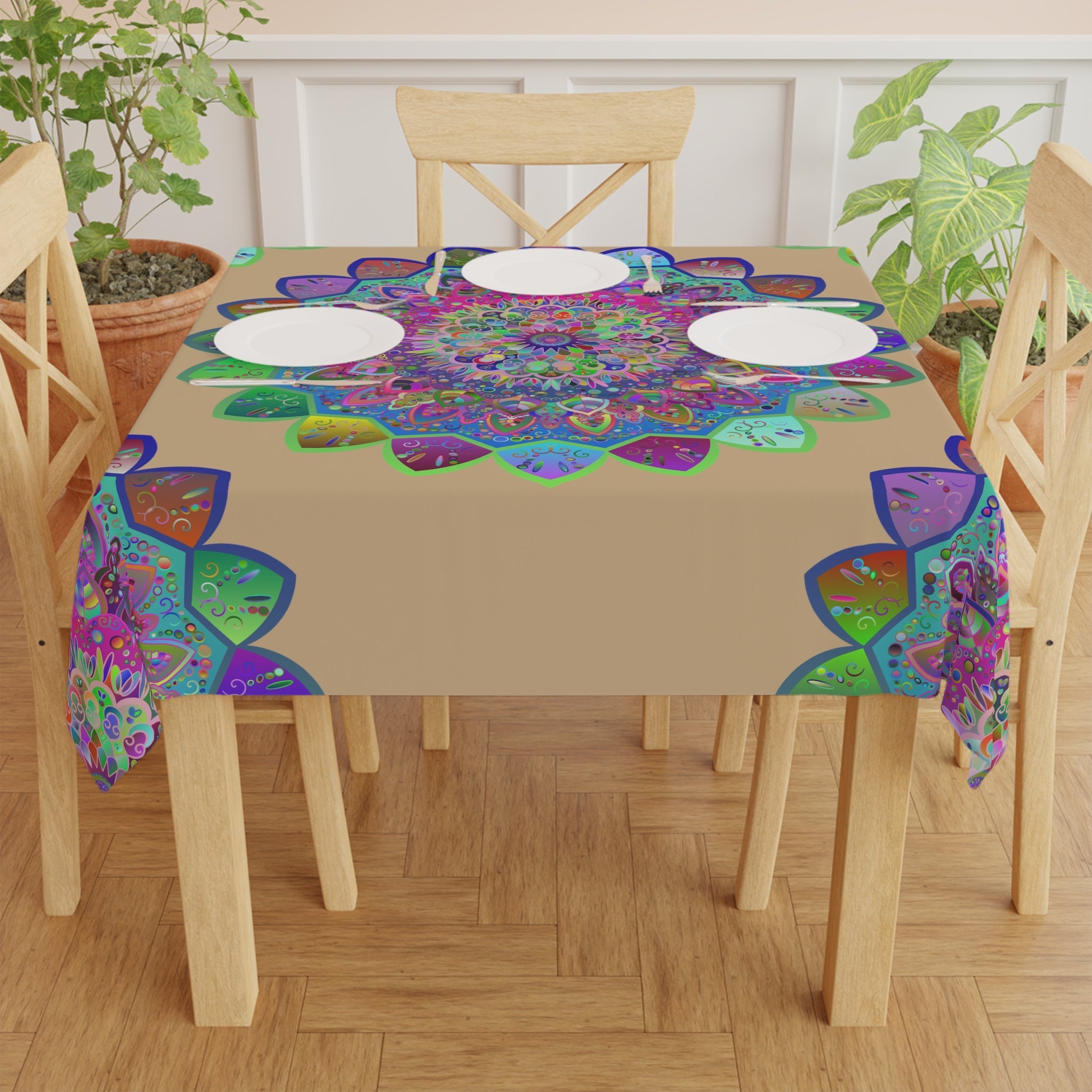 Colorful Mandala Tablecloth, sand Home Decor - Blululi