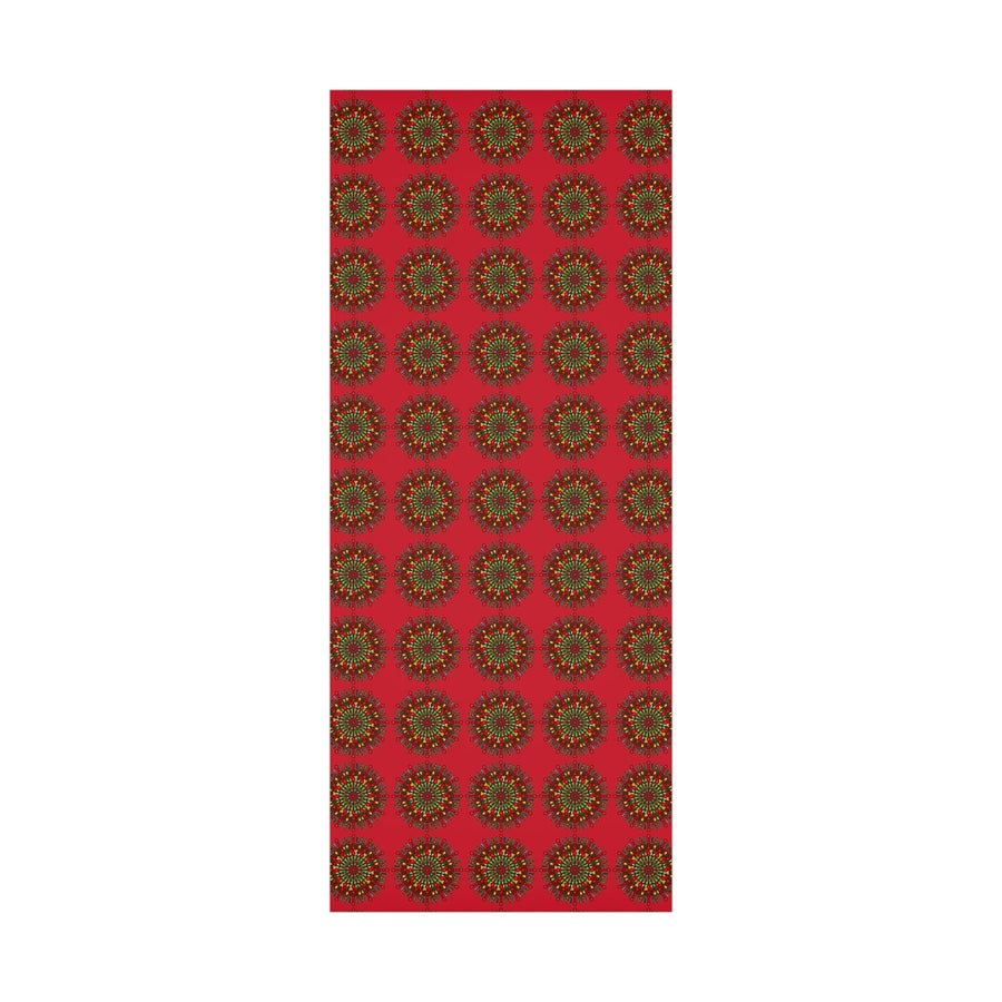 Festive Red Mandala Gift Wrap Paper - Premium Quality for Christmas Gifts - Blululi