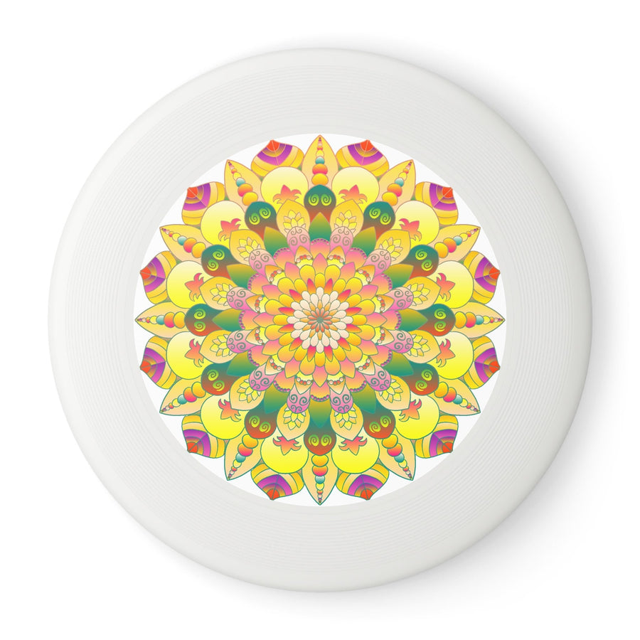 Golden Mandala Frisbee: Sunny Vibes Accessories - Blululi