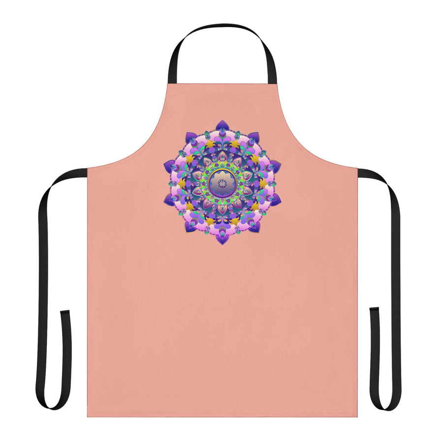 Hand - Drawn Mandala Apron - Apricot Dream All Over Prints - Blululi