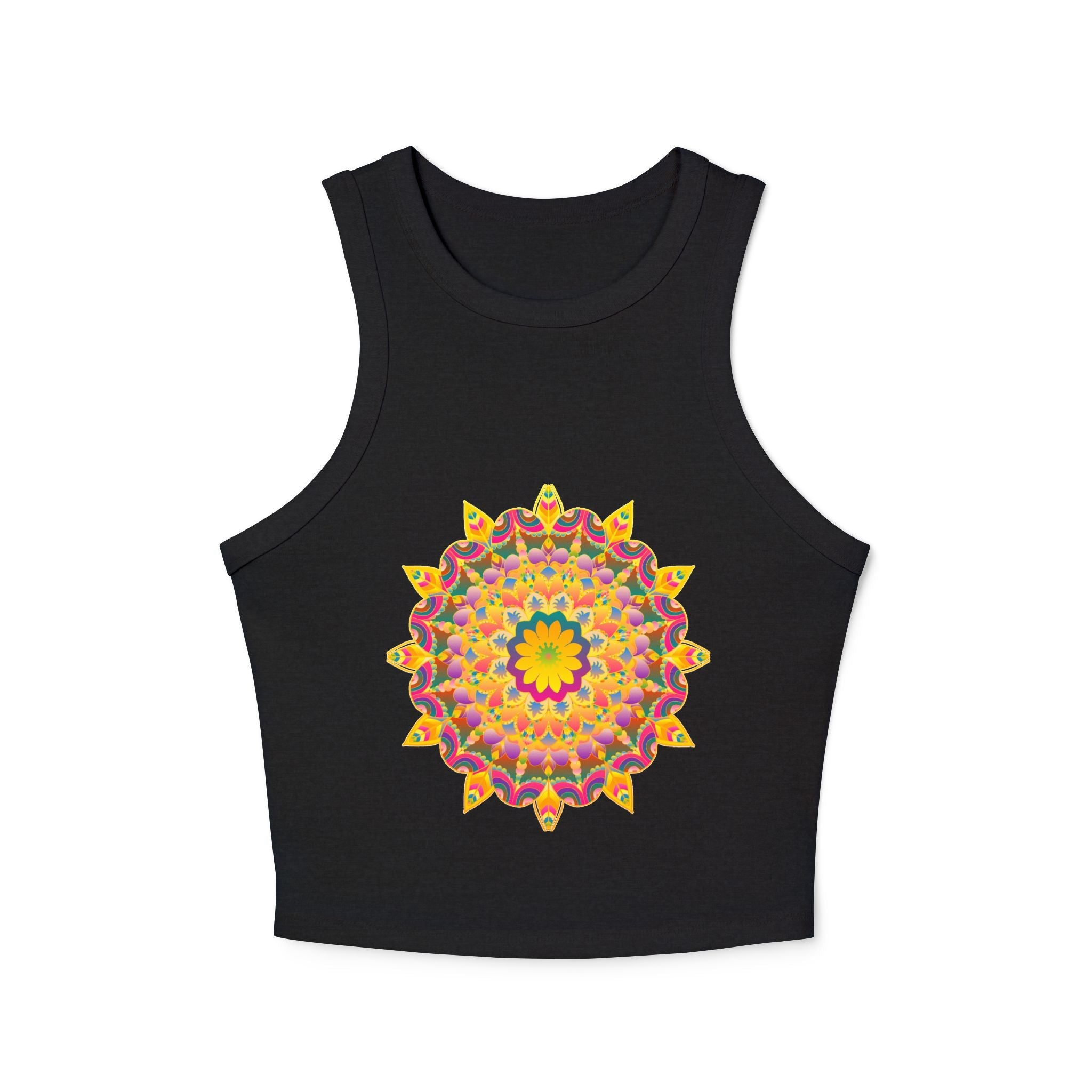 Hand Drawn Mandala Racerback Tank Top Tank Top - Blululi
