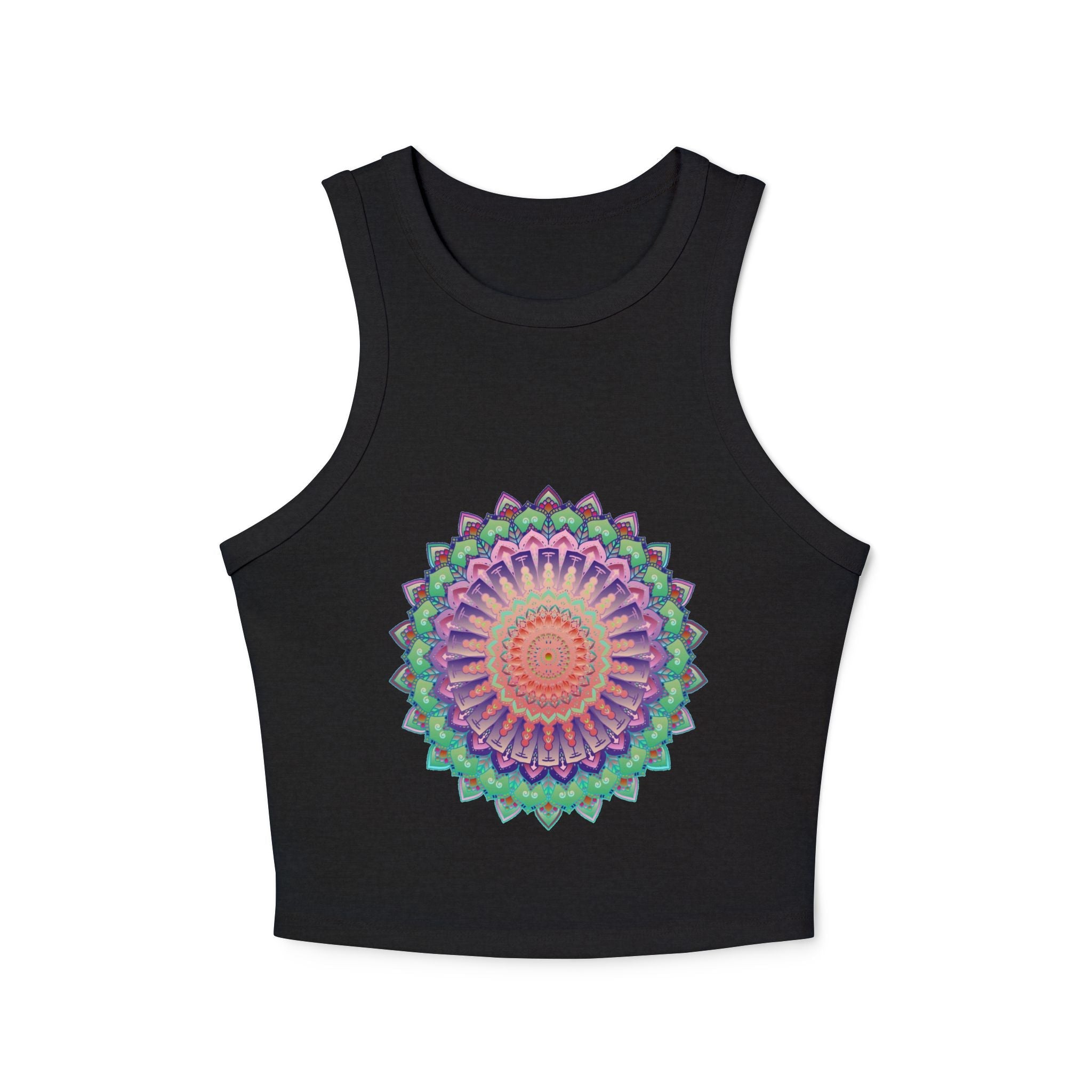 Hand Drawn Mandala Racerback Tank Top Tank Top - Blululi