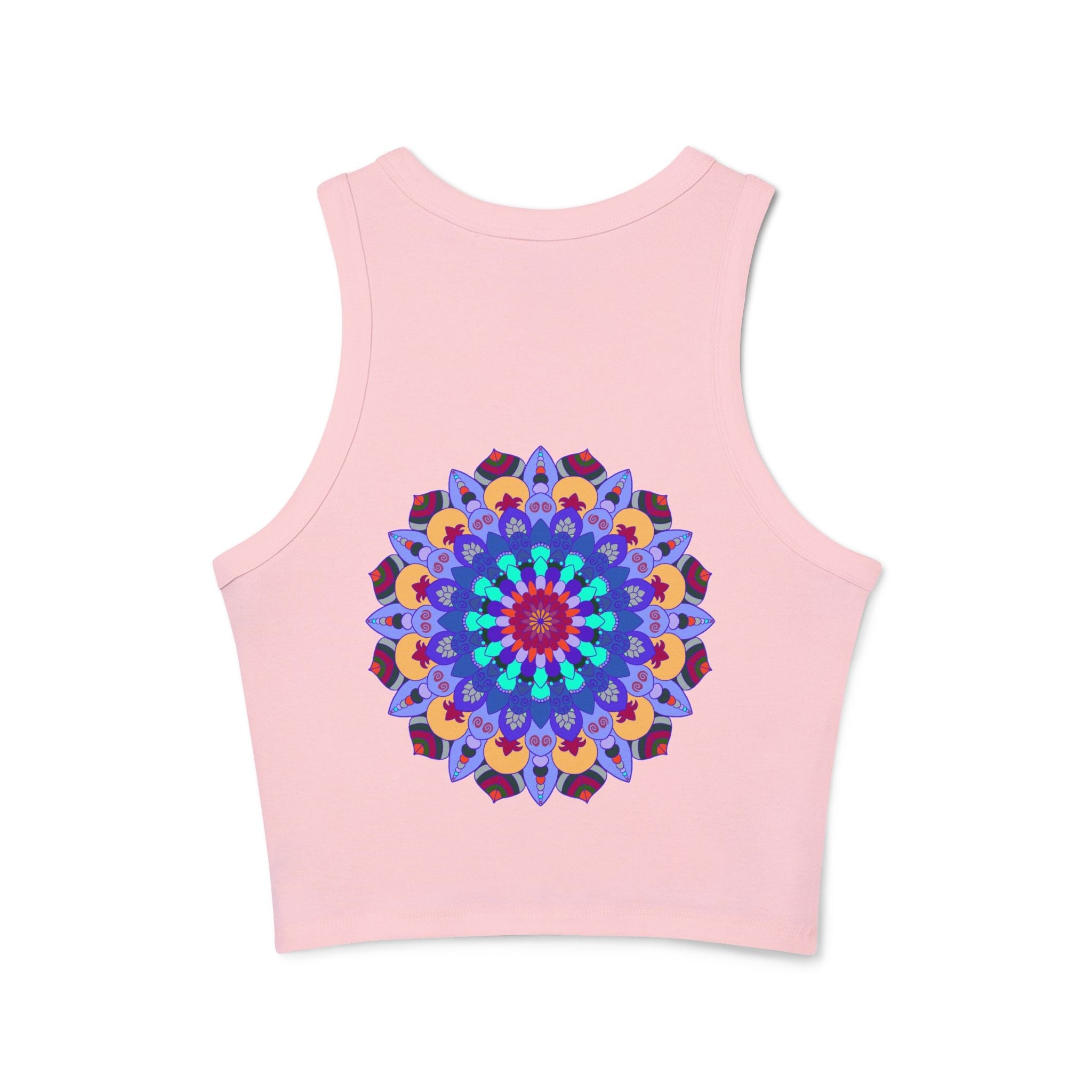 Hand - Drawn Mandala Racerback Tank Top Tank Top - Blululi