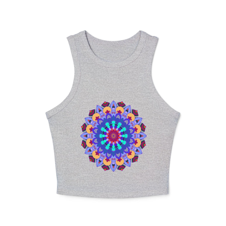 Hand - Drawn Mandala Racerback Tank Top Tank Top - Blululi