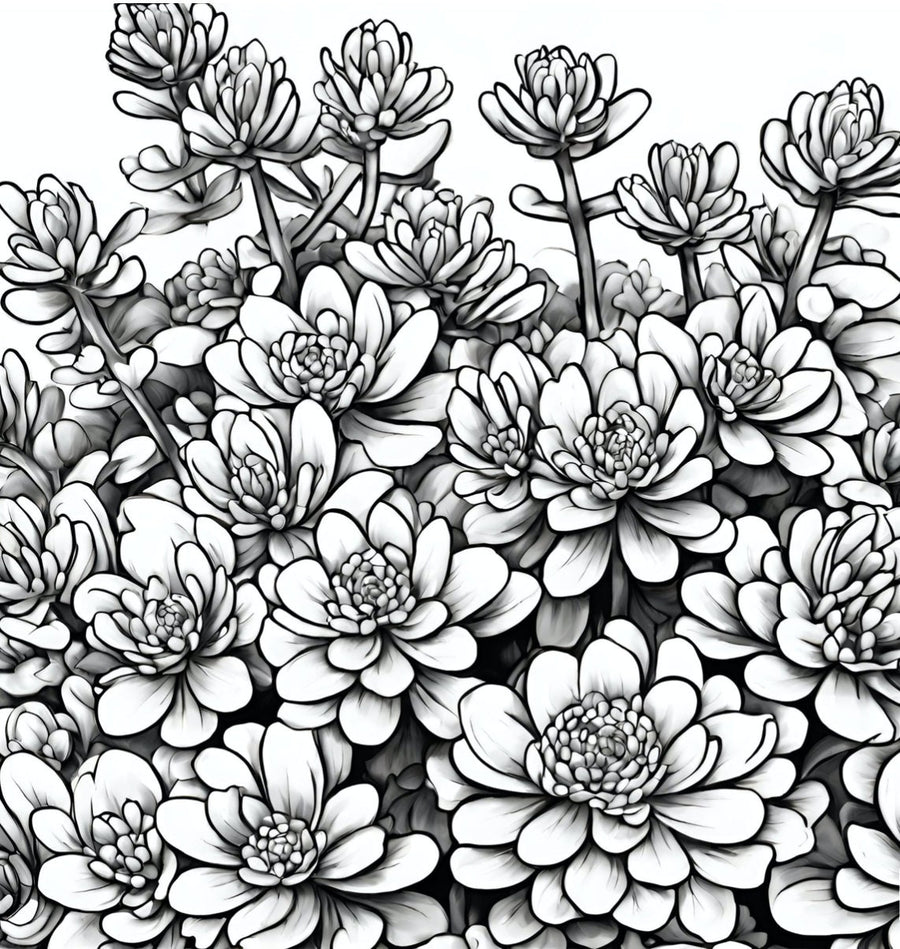Desert Oasis Coloring Book: Cacti and Succulents, Mindfulness Coloring, Botanical Coloring, Antistress, Art Therapy, Desert Coloring Pages