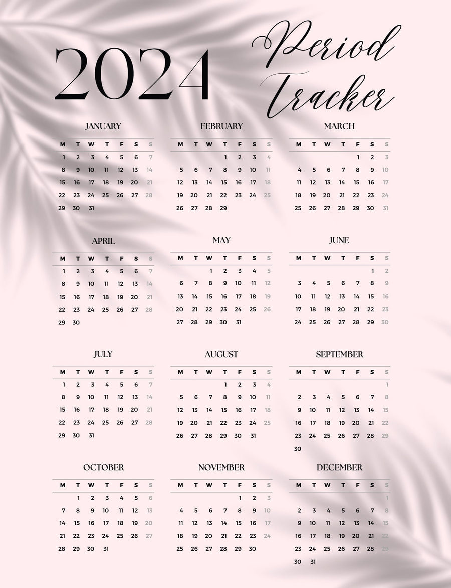 Blululi Period Tracker Bundle - 10 einzigartige Tracker-Stile